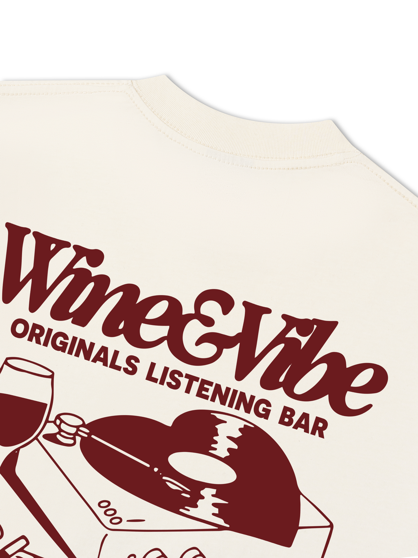 Áo Thun Relaxed Fit Wine & Vibe