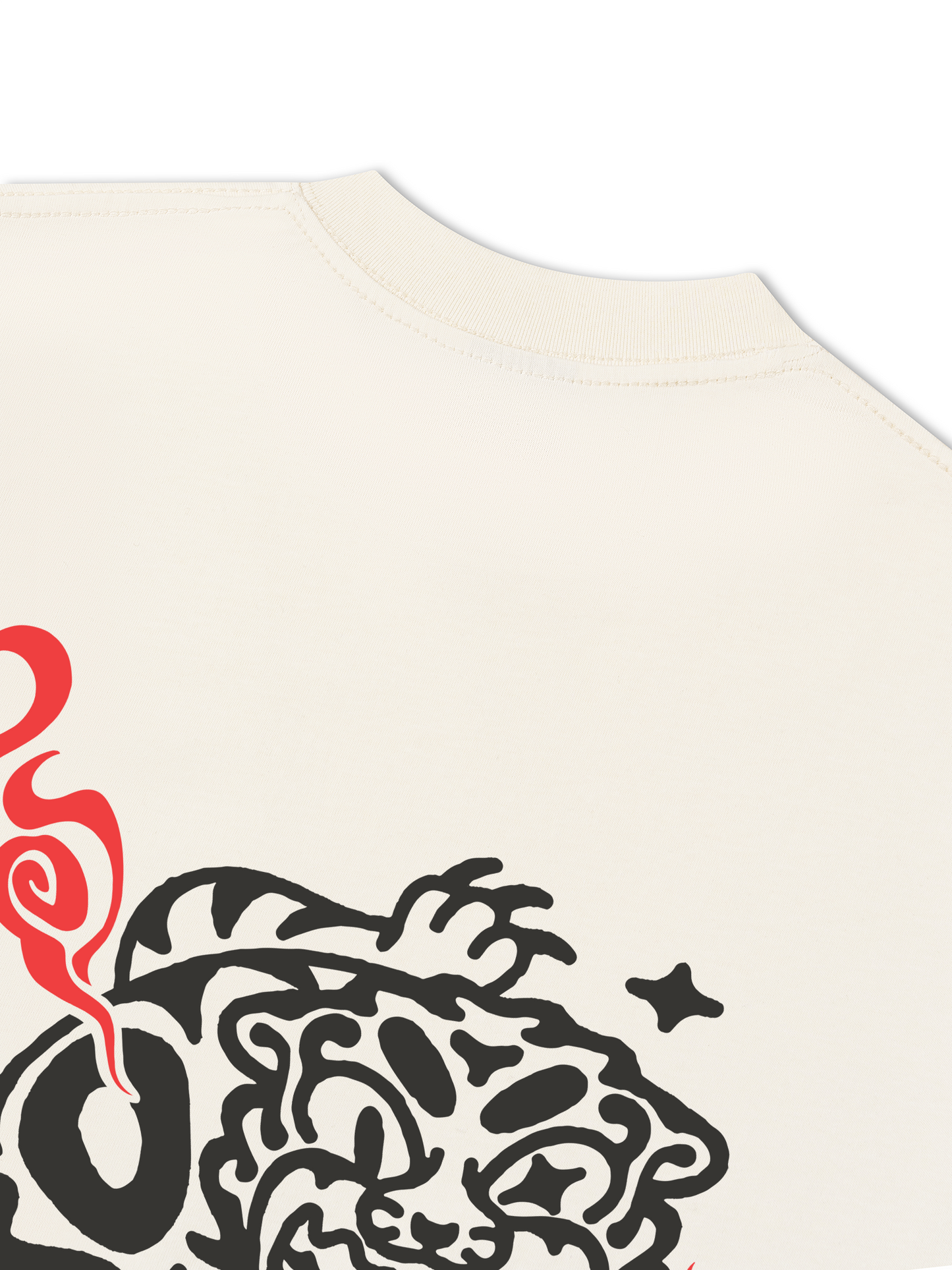 Áo Thun Relaxed Fit Japan Spirit Fire Tiger