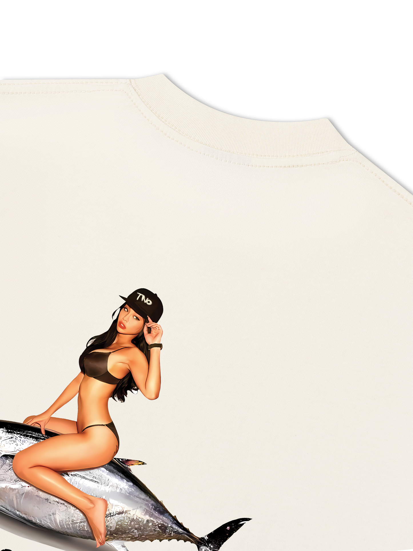 Áo Thun Relaxed Fit Ocean Vibes With Bikini Girl