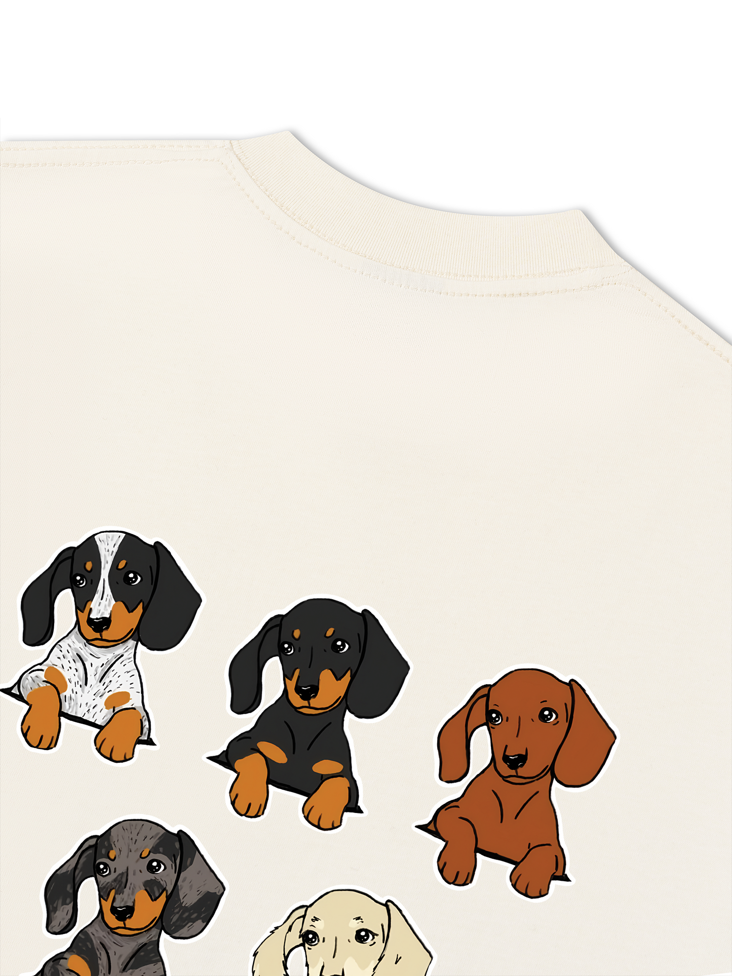 Áo Thun Relaxed Fit  Retro Leopard Dashund