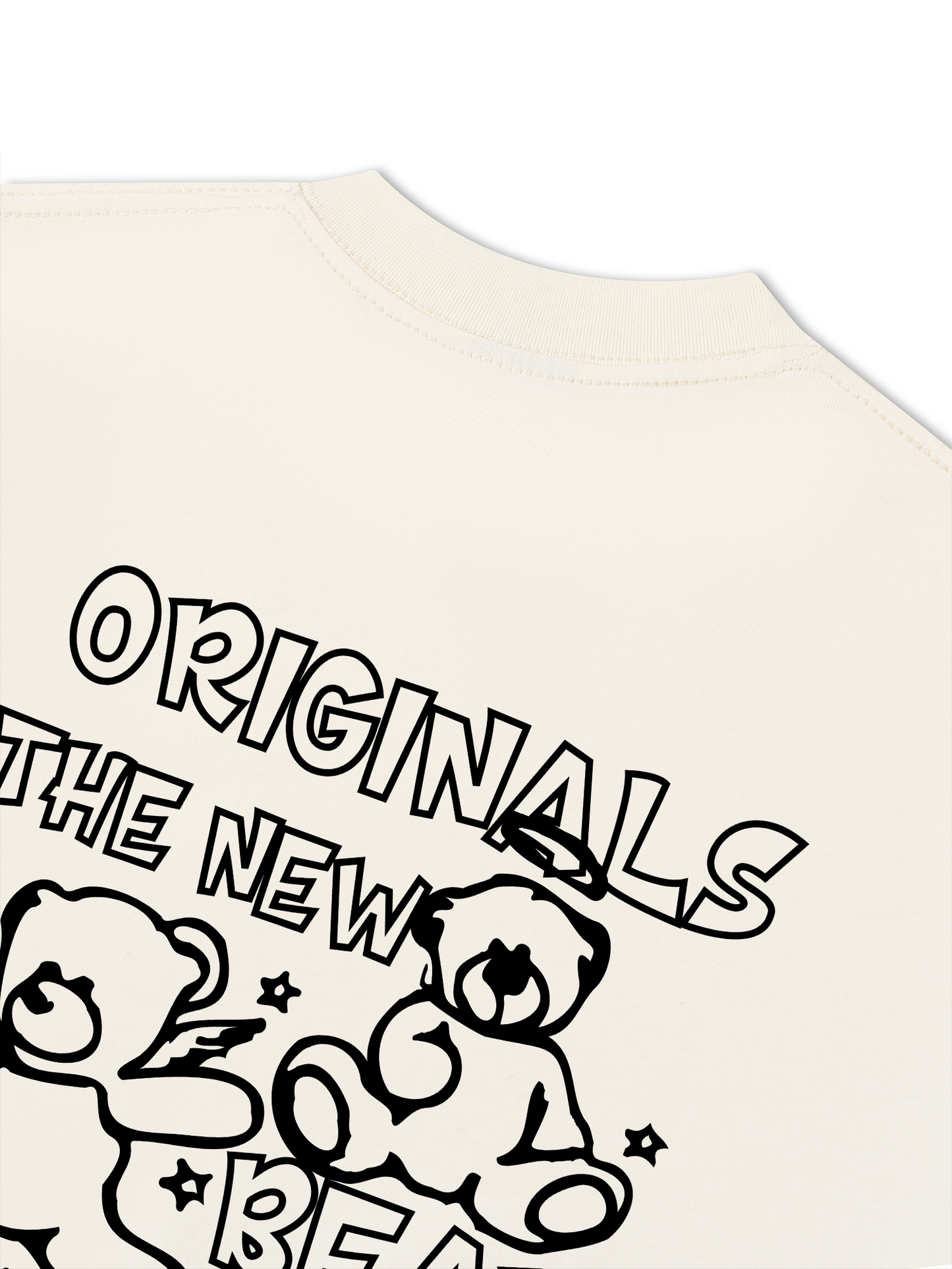 Áo Thun Relaxed Fit Bear Friends Doodle Artwork