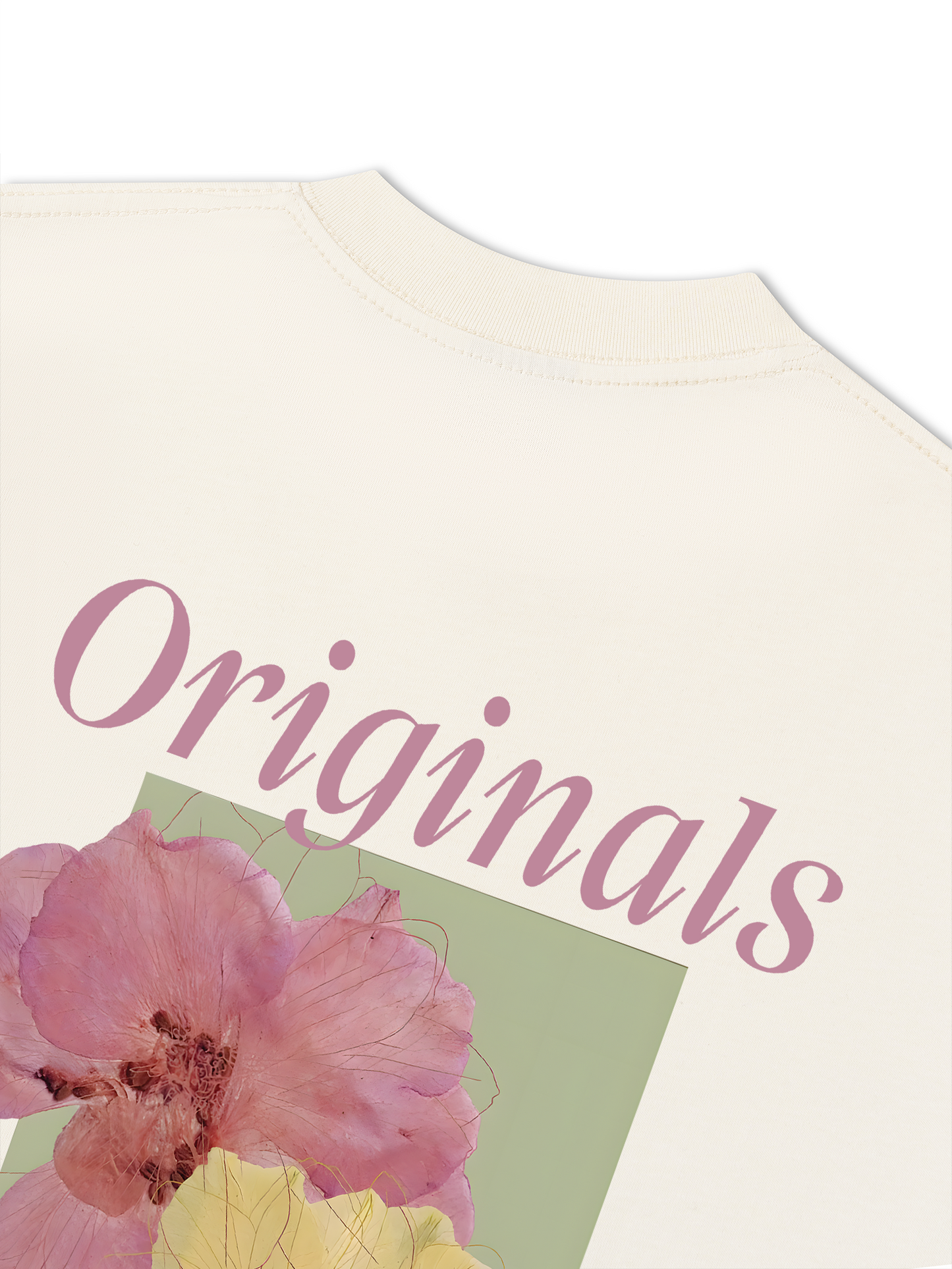 Áo Thun Relaxed Fit Summer Vibes Pink And Yellow Flower