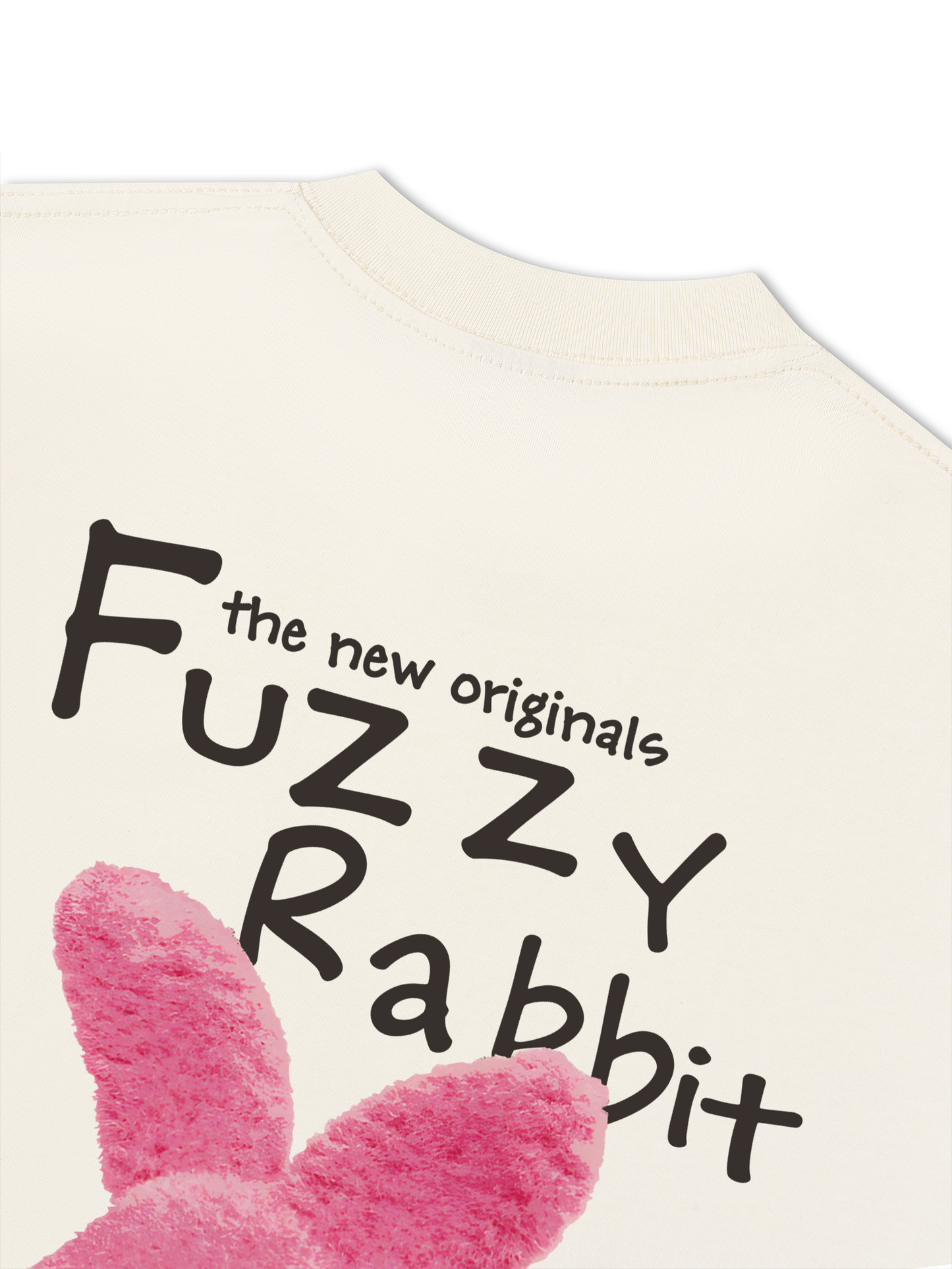 Áo Thun Relaxed Fit  Doodle Fuzzy Rabbit
