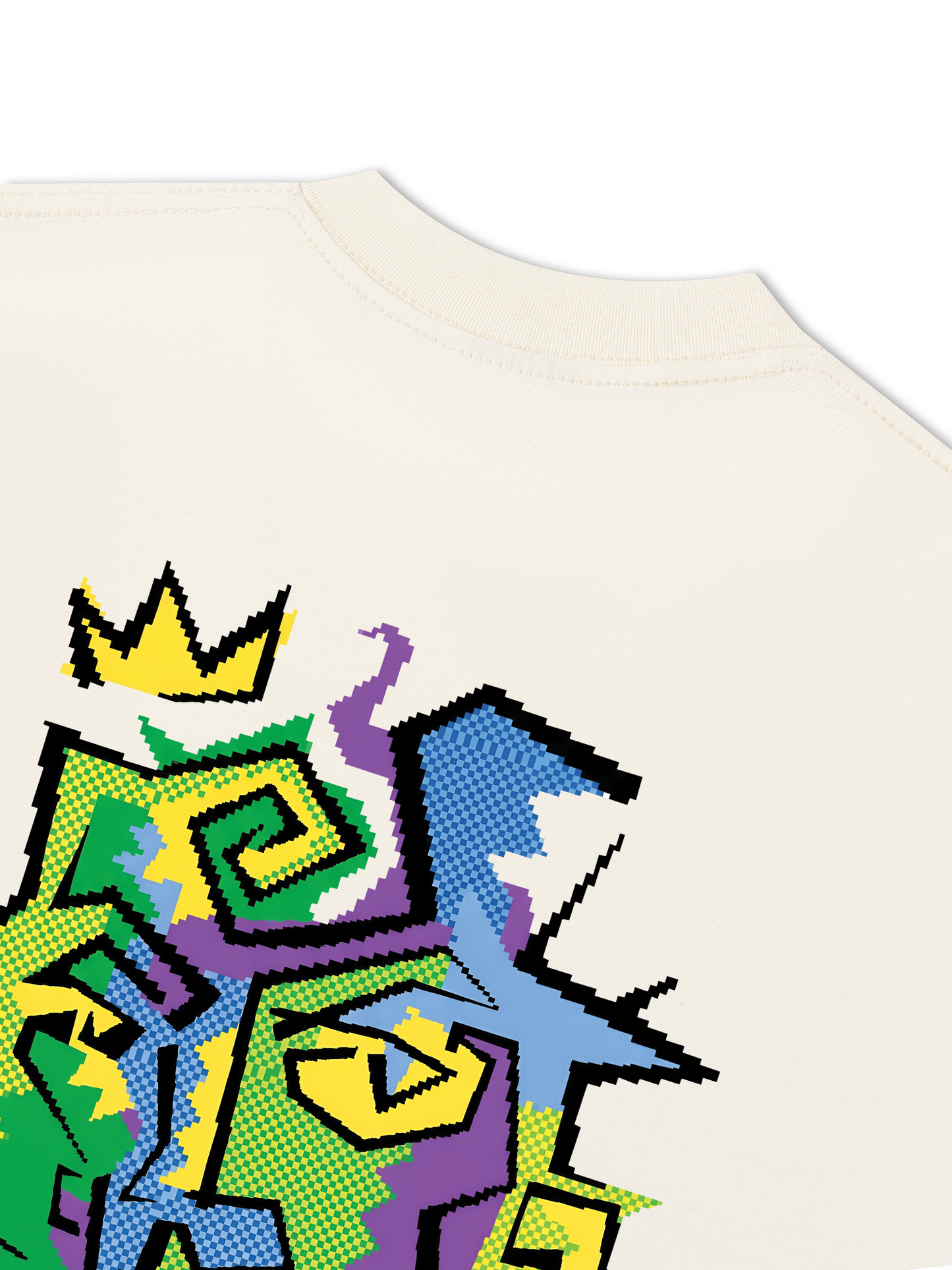 Áo Thun Relaxed Fit Pixel Universe The King