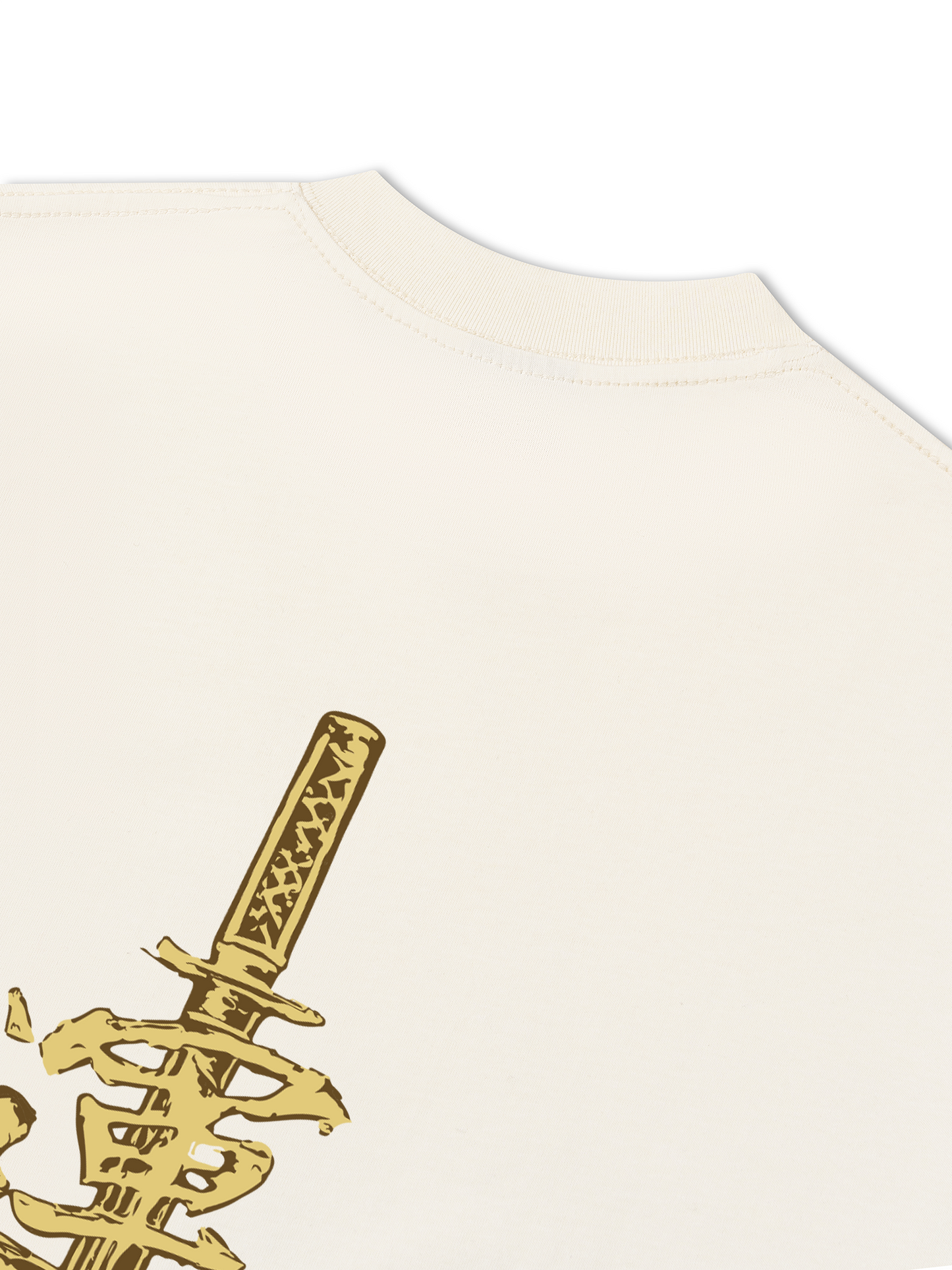 Áo Thun Relaxed Fit Japan Spirit Yellow Katana