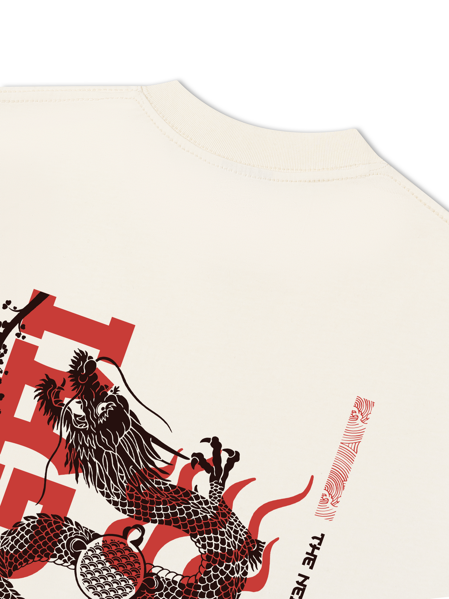 Áo Thun Relaxed Fit Japan Spirit Ikigai Dragon