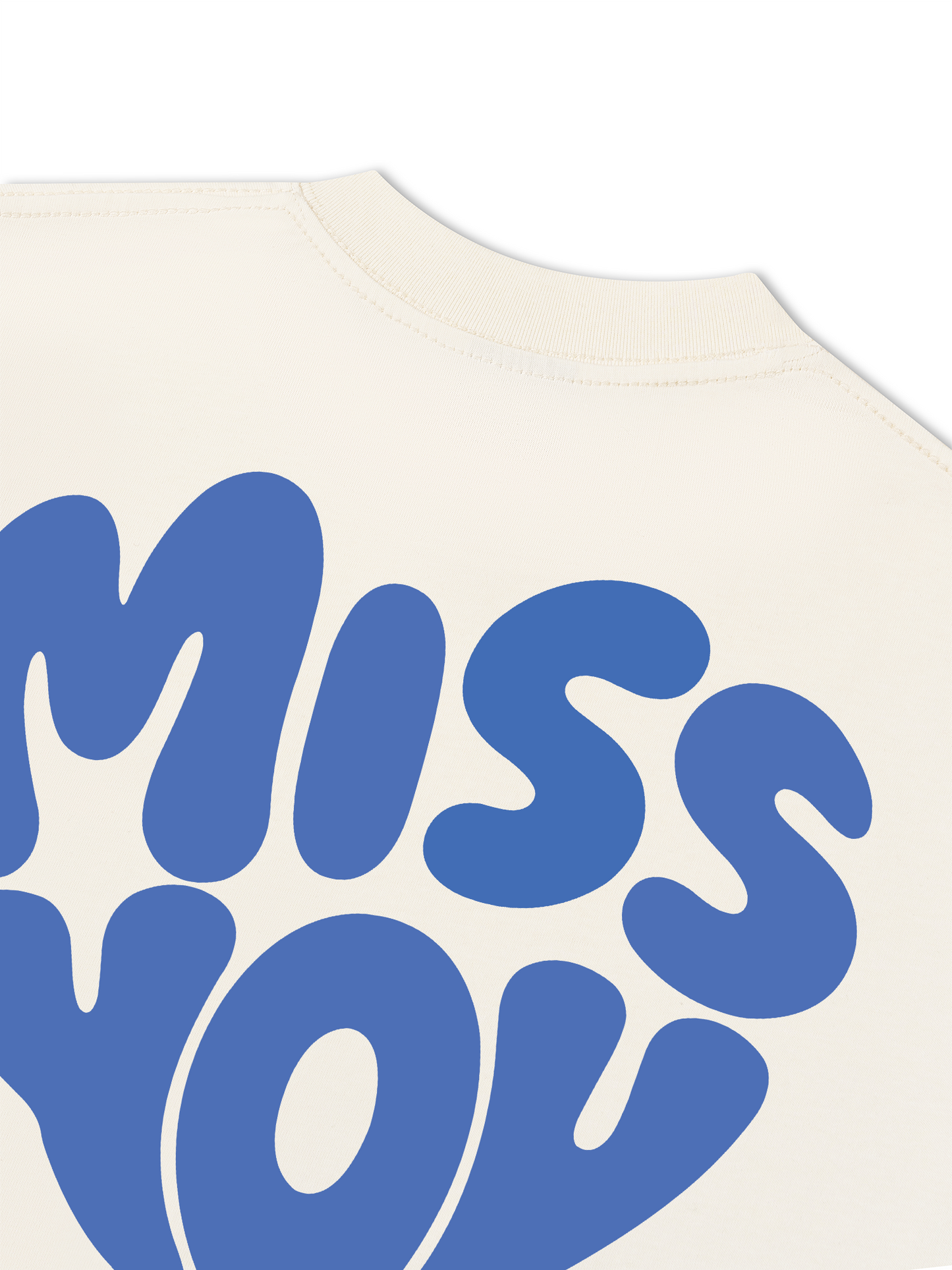 Áo Thun Relaxed Fit Miss You Typography