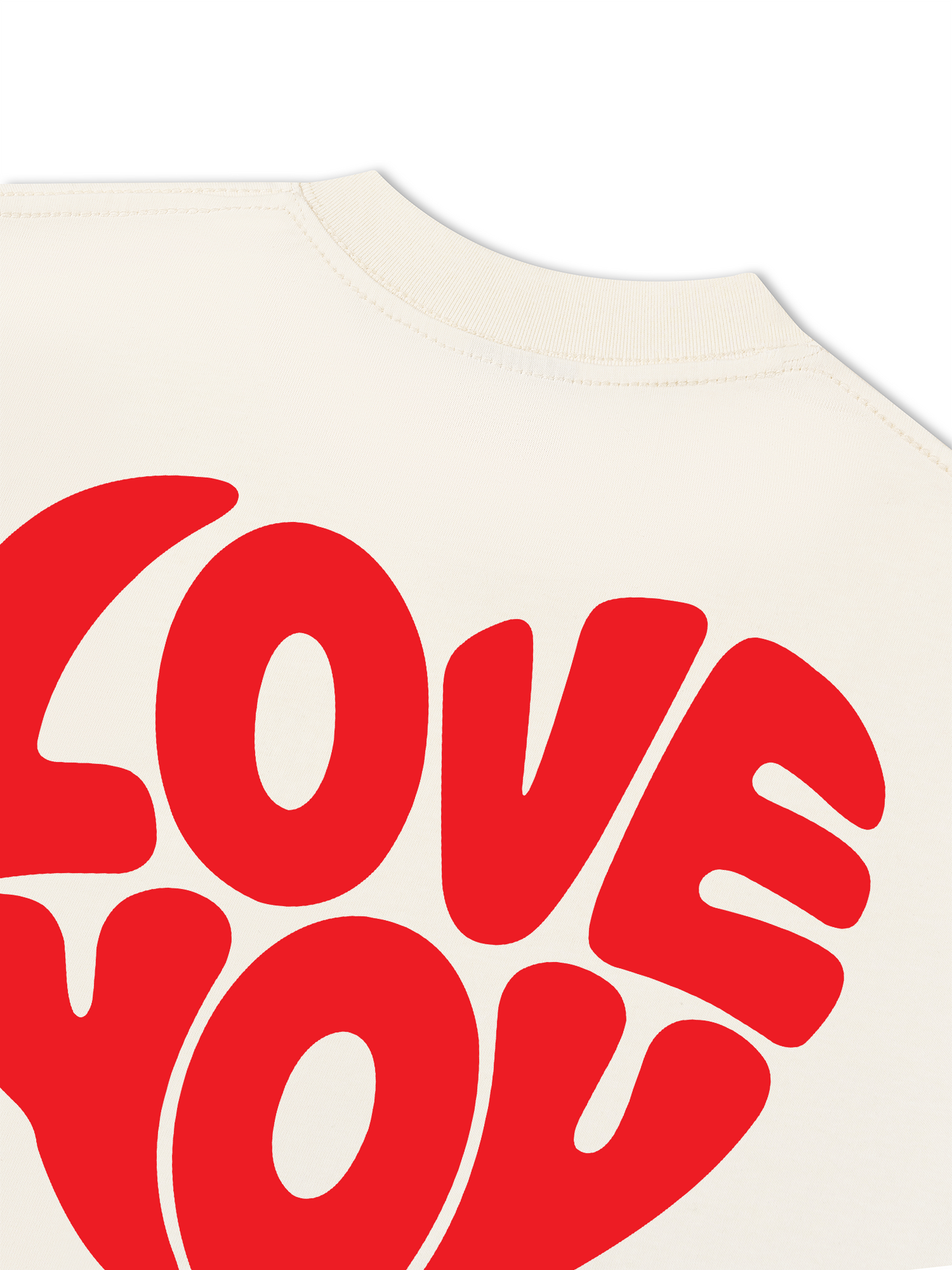 Áo Thun Relaxed Fit Love You Typography