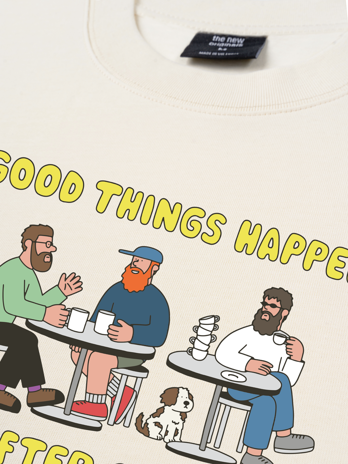 Áo Thun Relaxed Fit Good Things Happen After Coffee