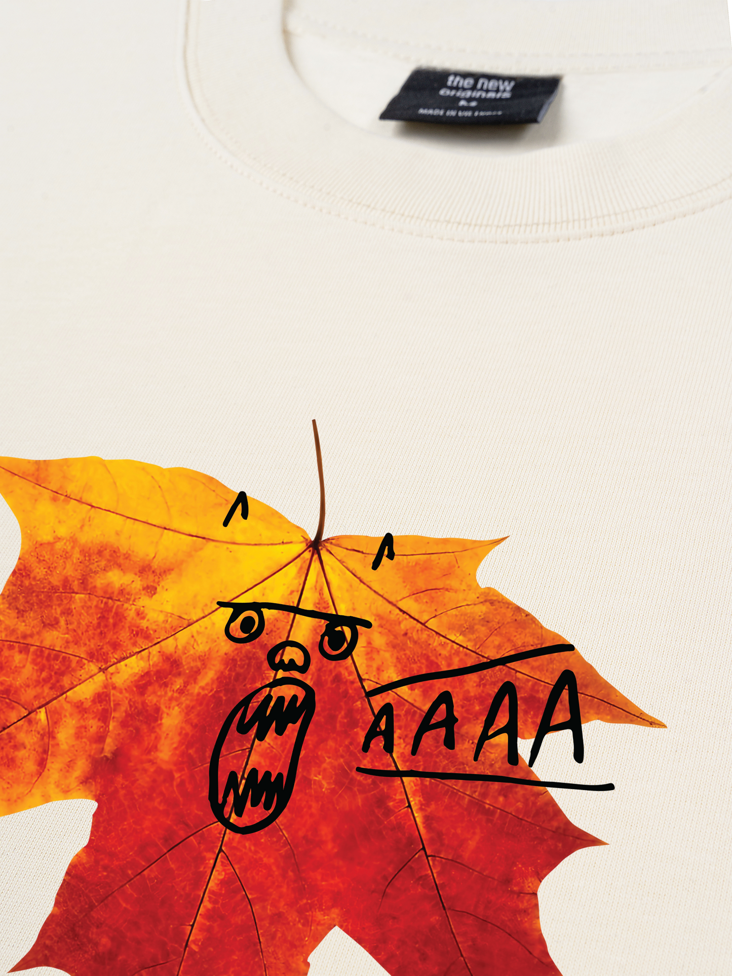 Áo Thun Relaxed Fit Autumn Vibes Maple Leaf