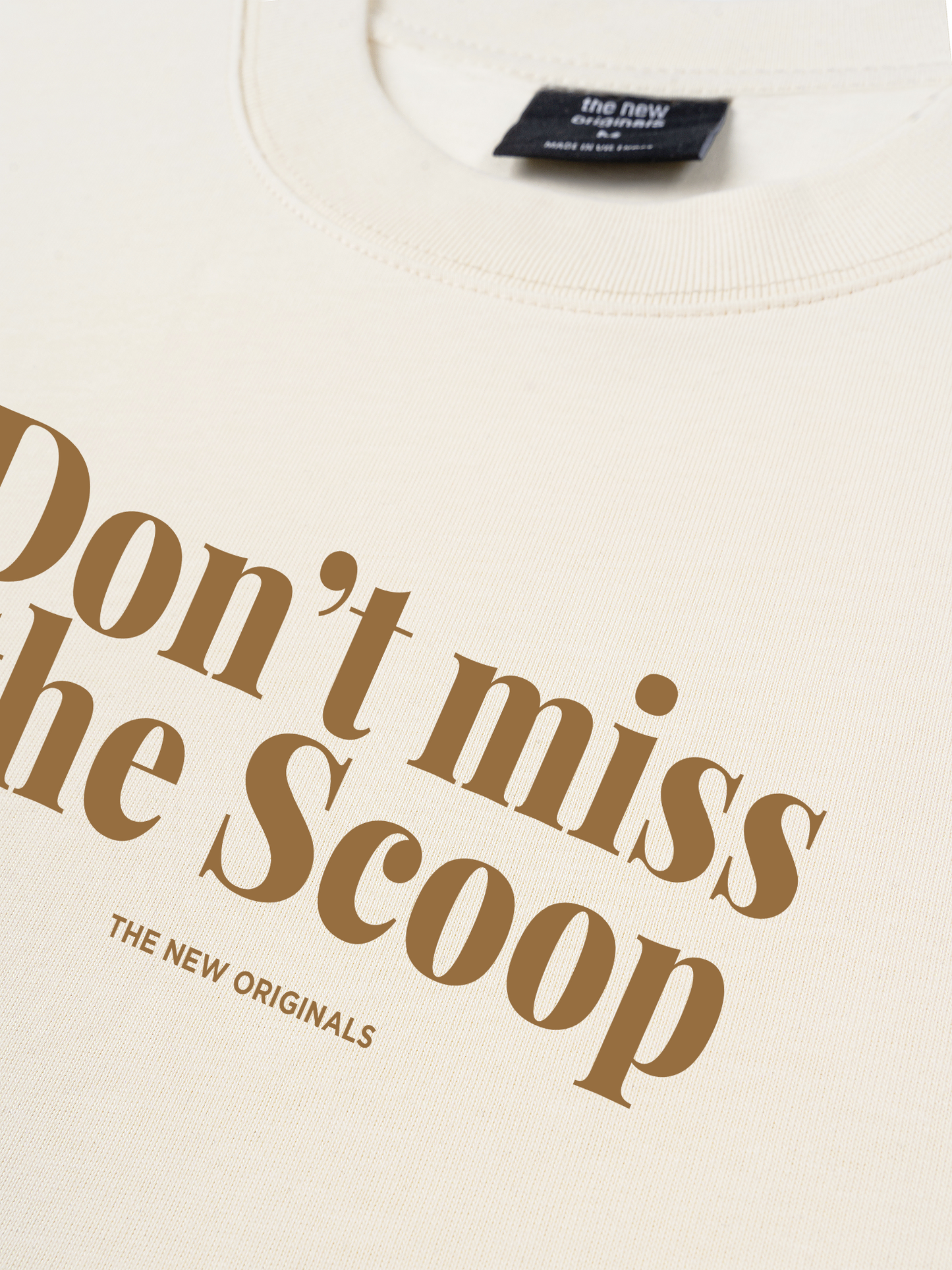 Áo Thun Relaxed Fit Don't Miss The Scoop