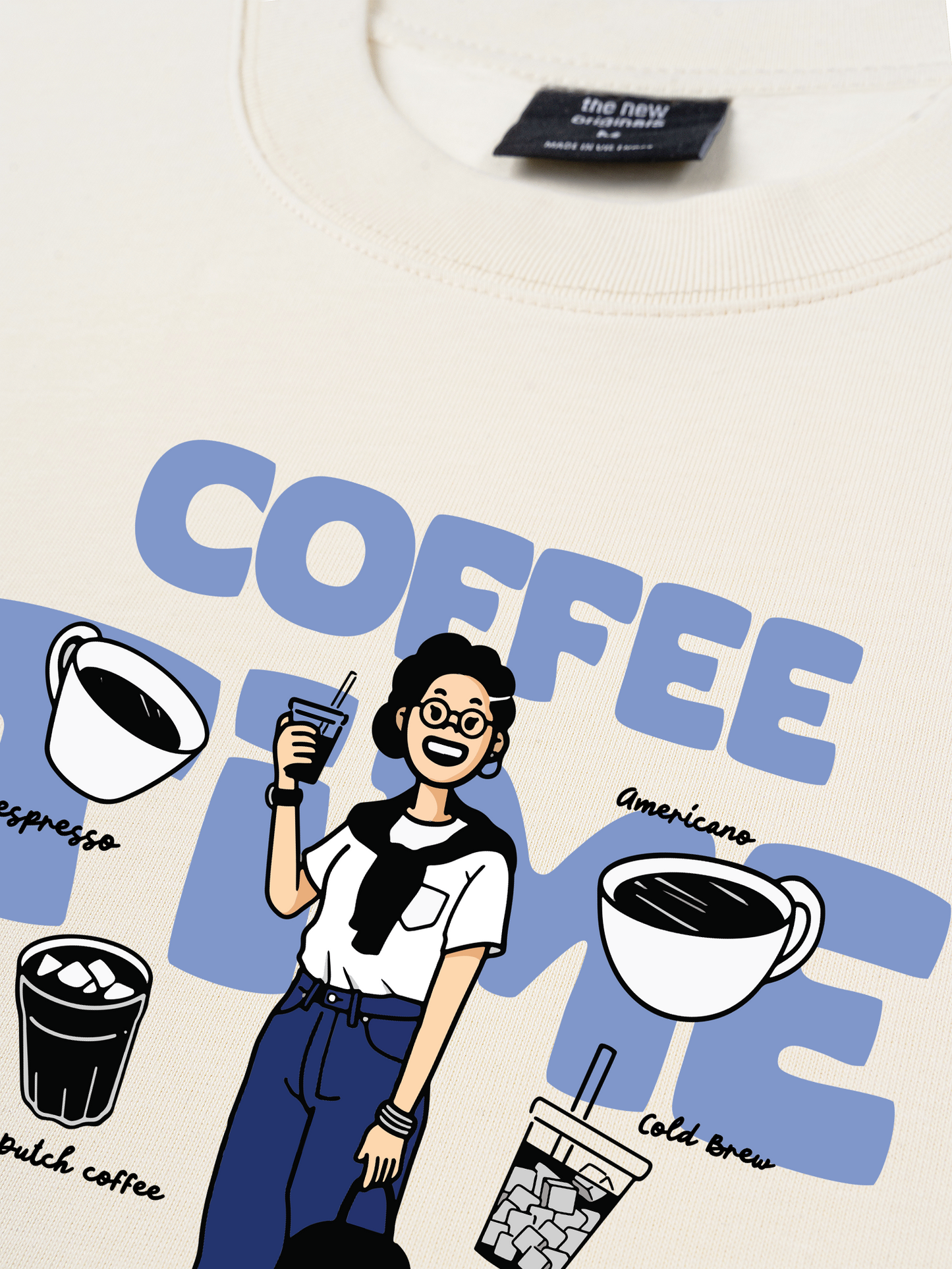 Áo Thun Relaxed Fit Coffee Time