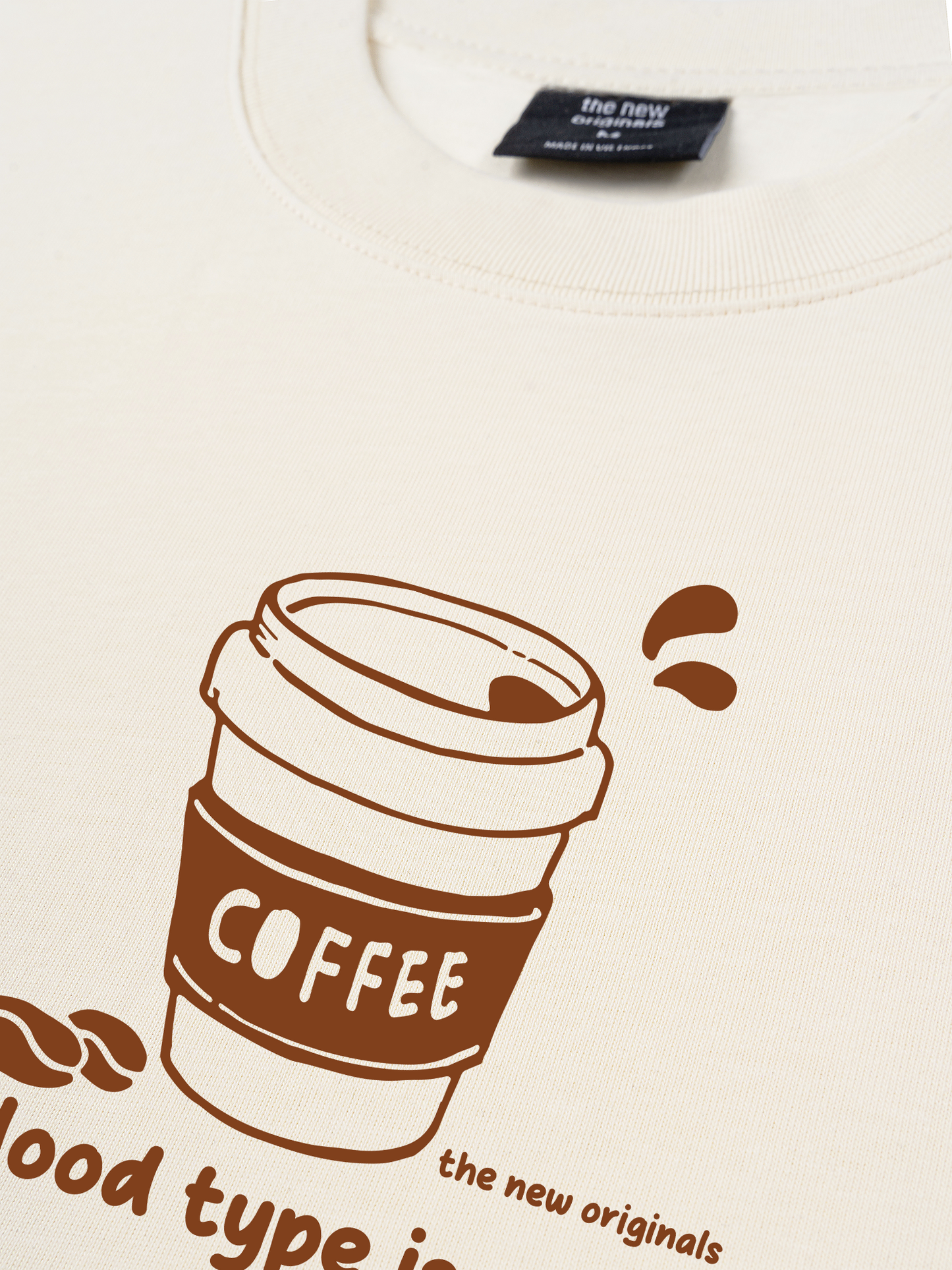 Áo Thun Relaxed Fit My Blood Type Is Coffee