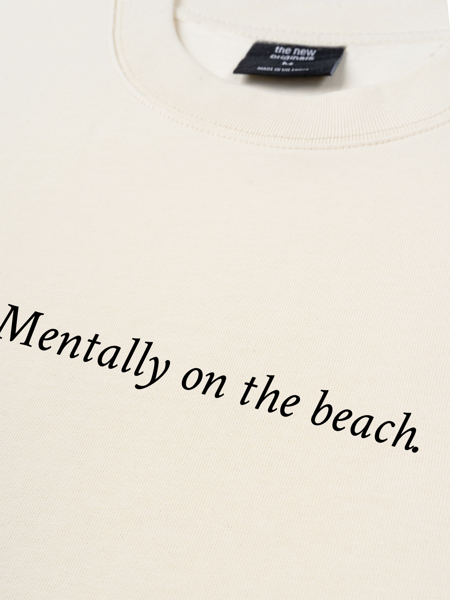 Áo Thun Relaxed Fit Mentally on the Beach