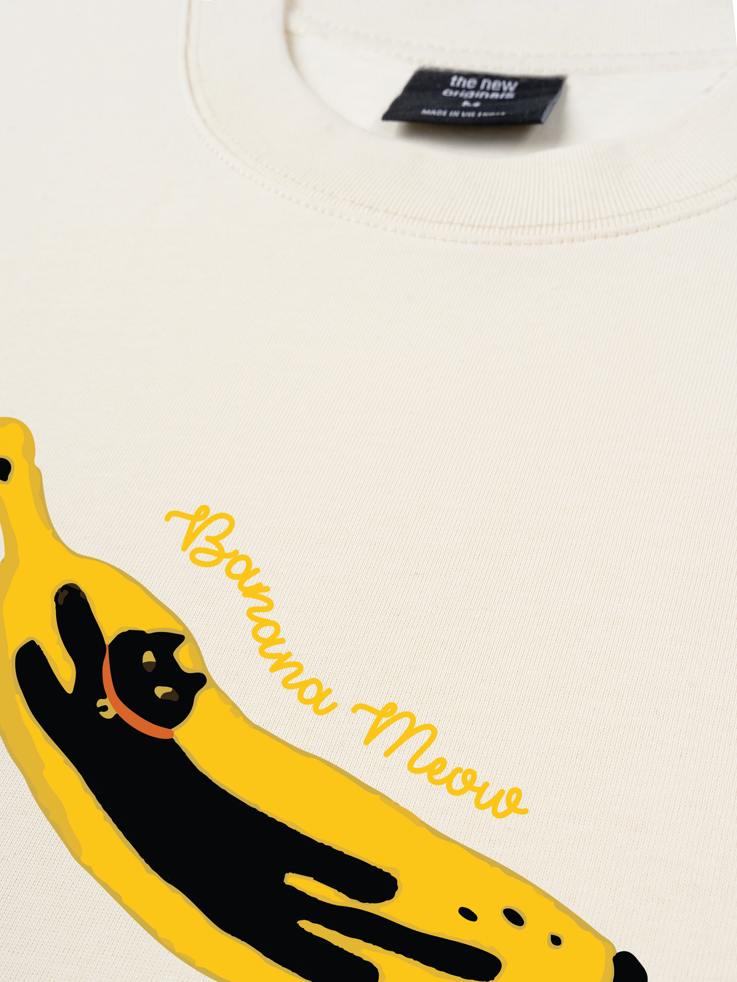 Áo Thun Relaxed Fit Banana Meow