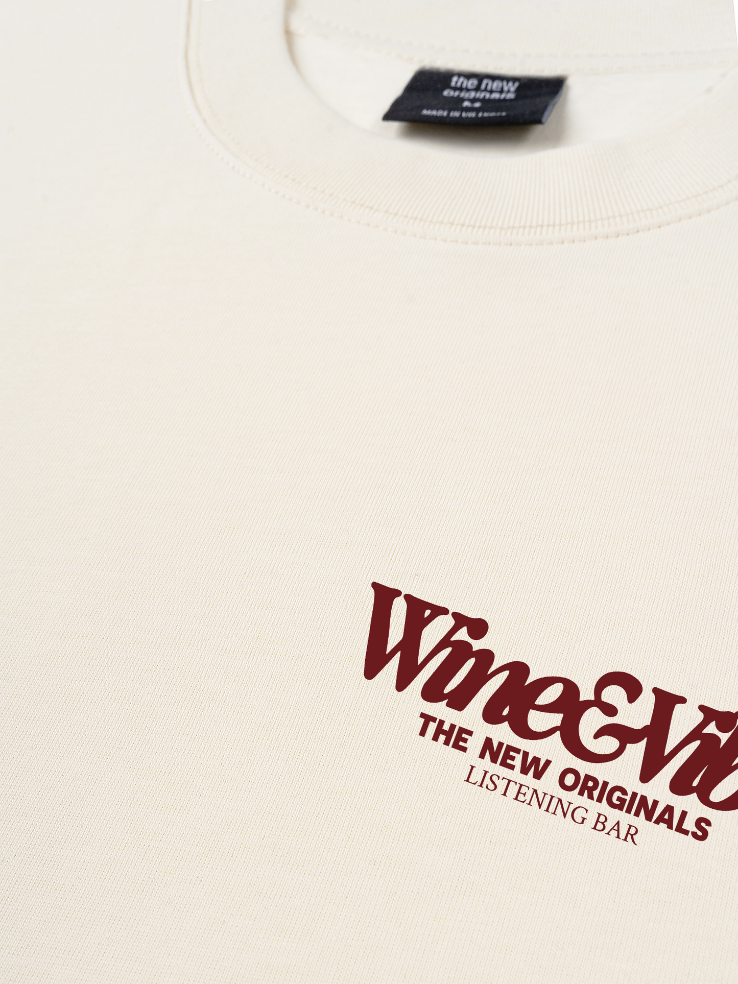 Áo Thun Relaxed Fit Wine & Vibe