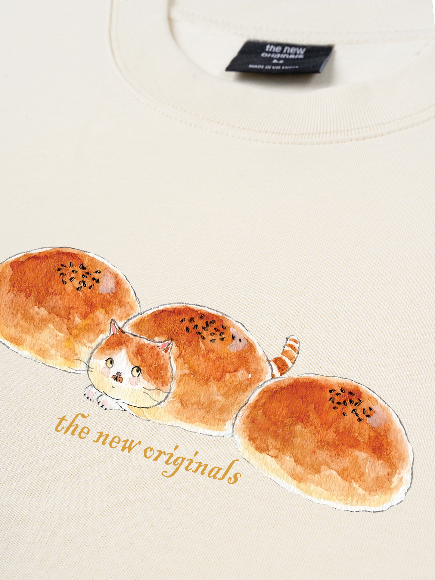 Áo Thun Relaxed Fit Cute Bread