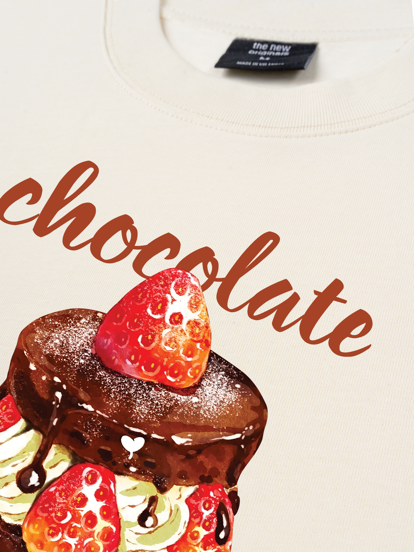 Áo Thun Relaxed Fit Strawberry Chocolate