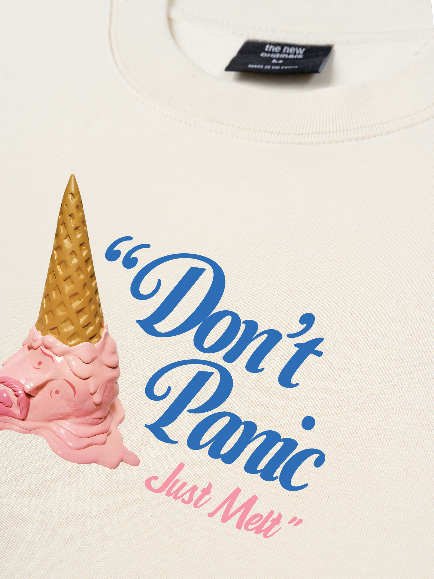 Áo Thun Relaxed Fit Don't Panic Just Melt