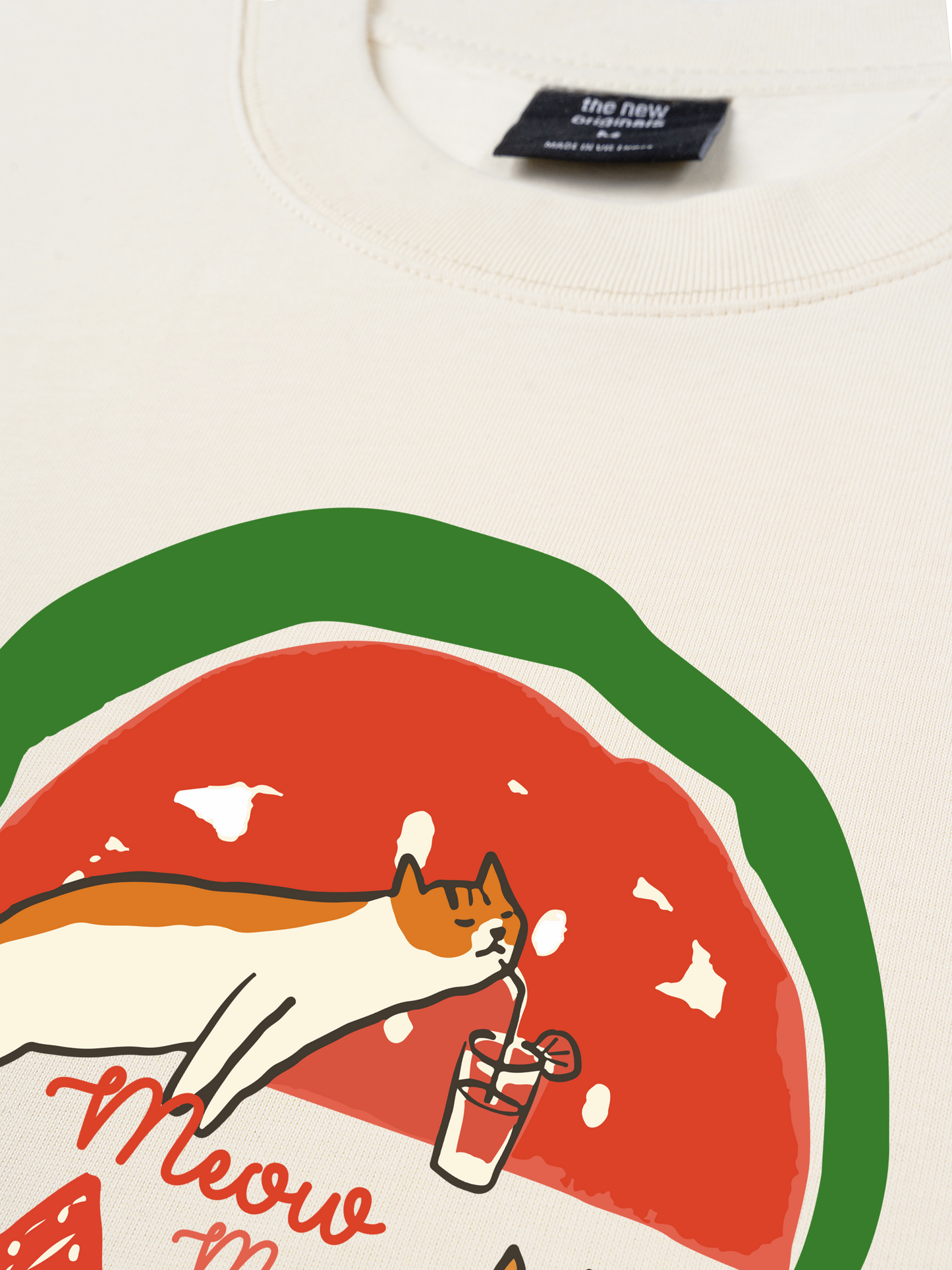 Áo Thun Relaxed Fit Meow Meow Watermelon