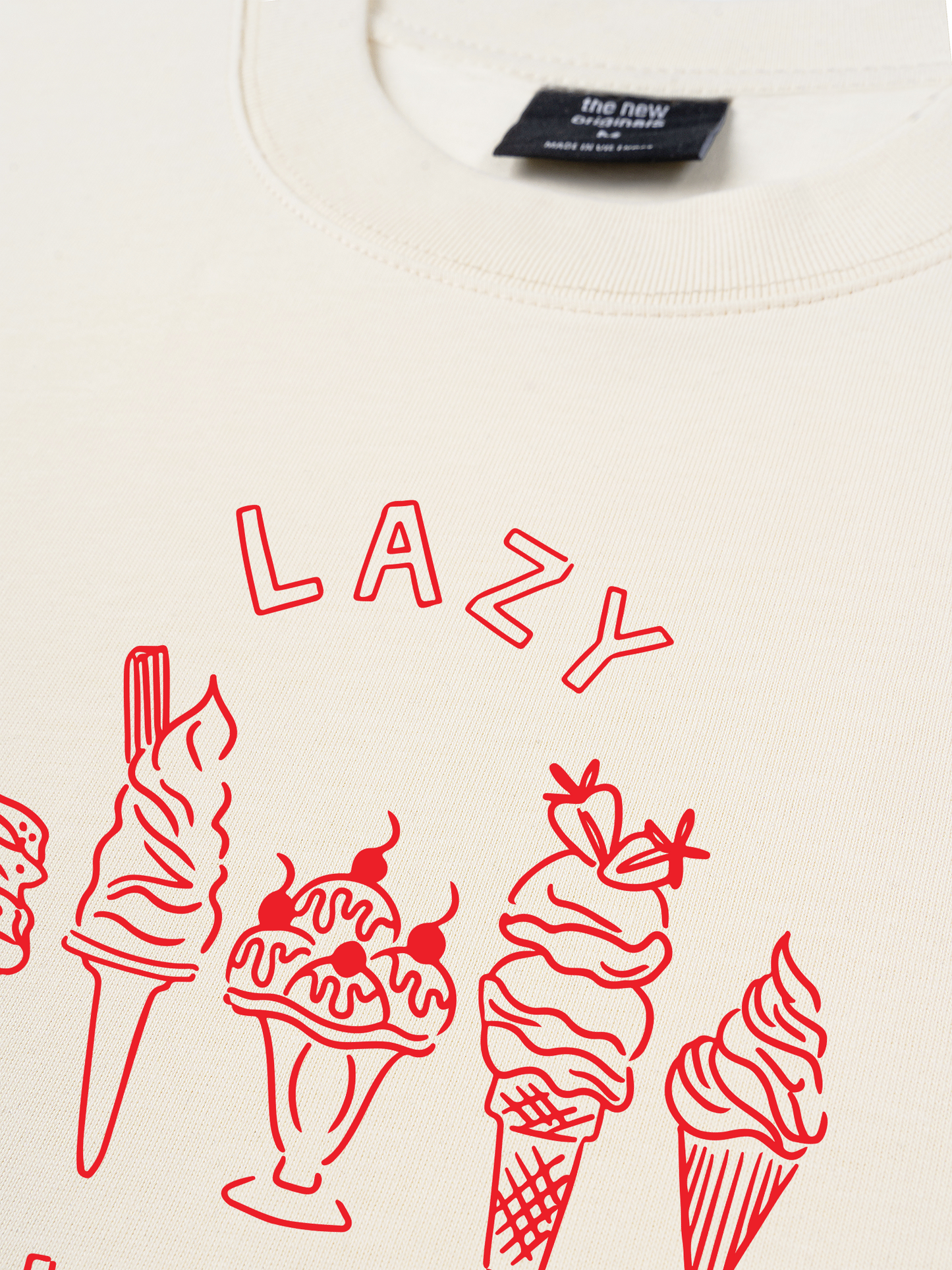 Áo Thun Relaxed Fit Lazy Sundae