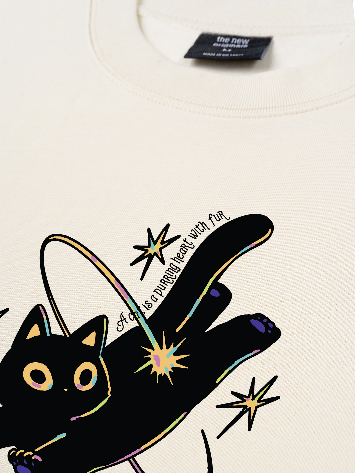 Áo Thun Relaxed Fit A Black Cat