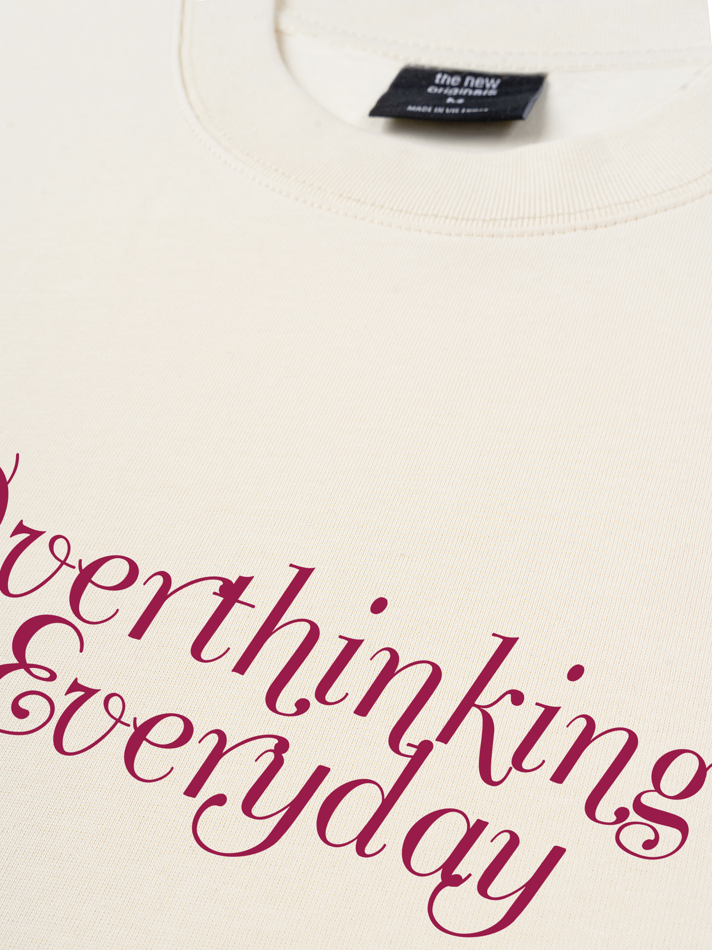 Áo Thun Relaxed Fit Overthinking Everyday