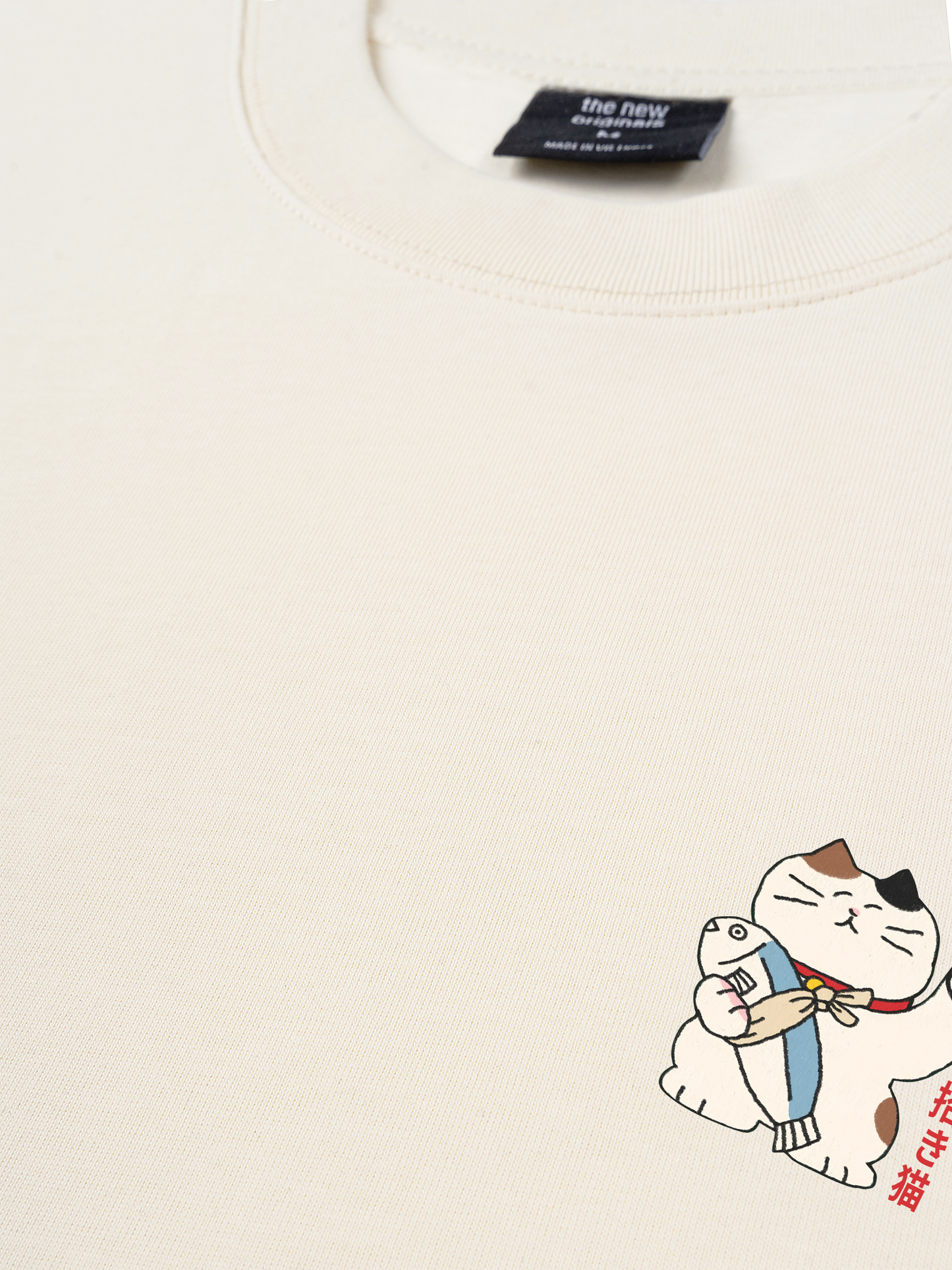 Áo Thun Relaxed Fit Maneki Neko
