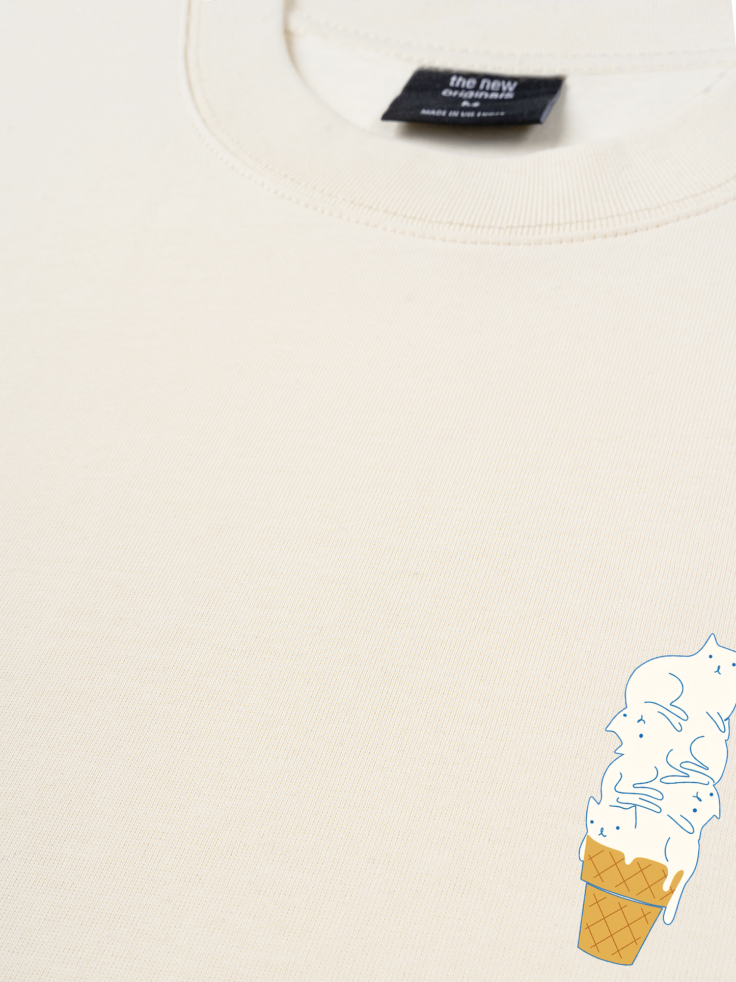 Áo Thun Relaxed Fit The Meow Ice Cream