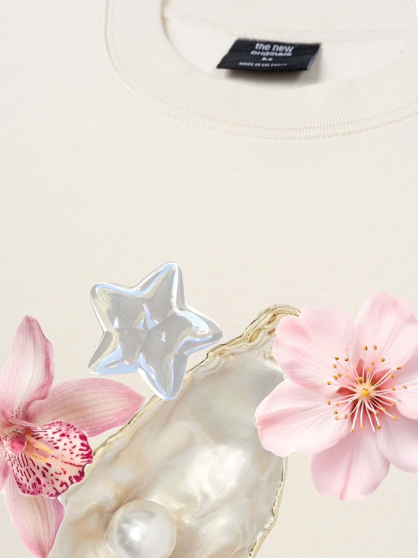 Áo Thun Relaxed Fit Pearl Bloom