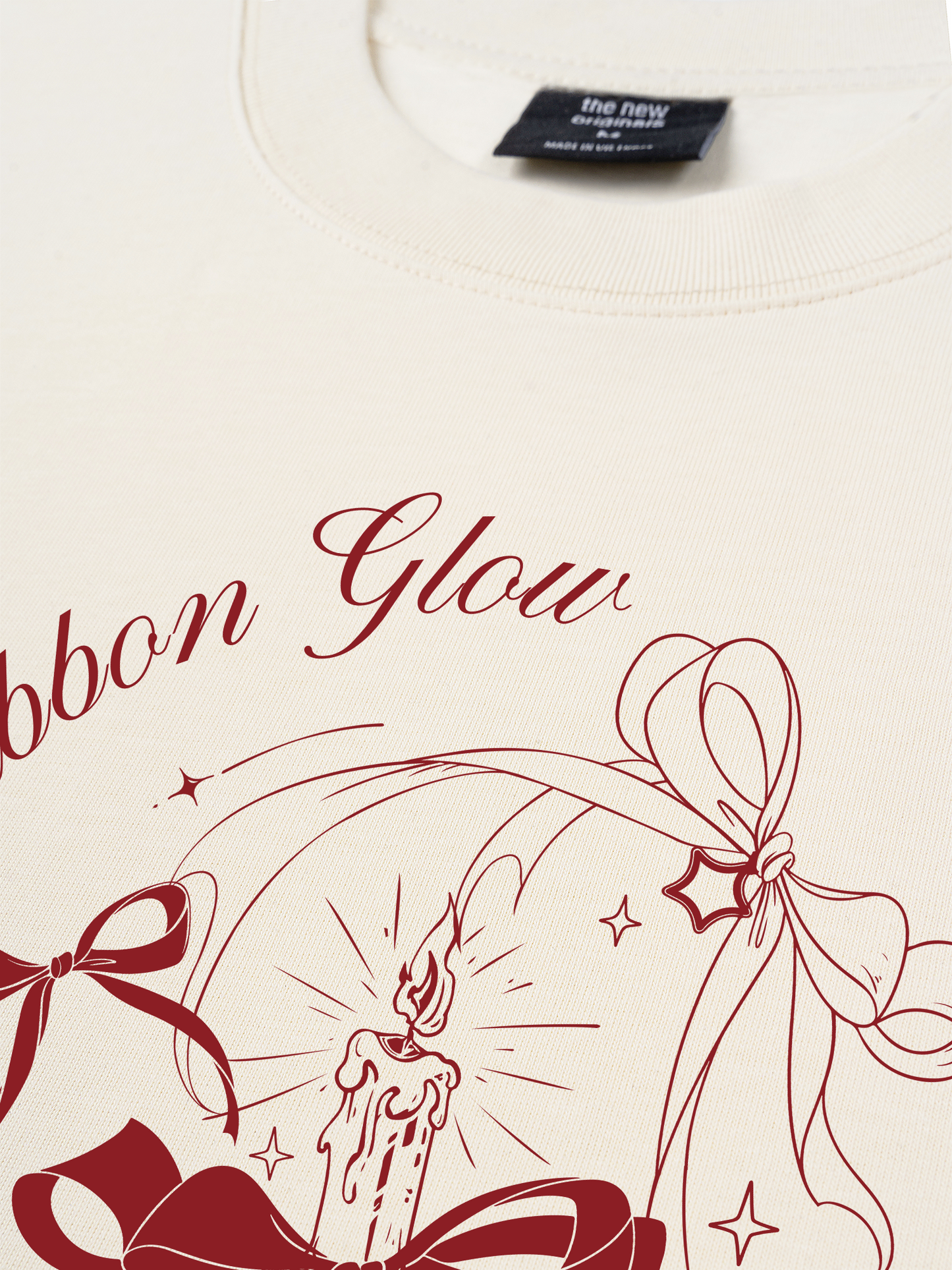 Áo Thun Relaxed Fit Ribbon Glow
