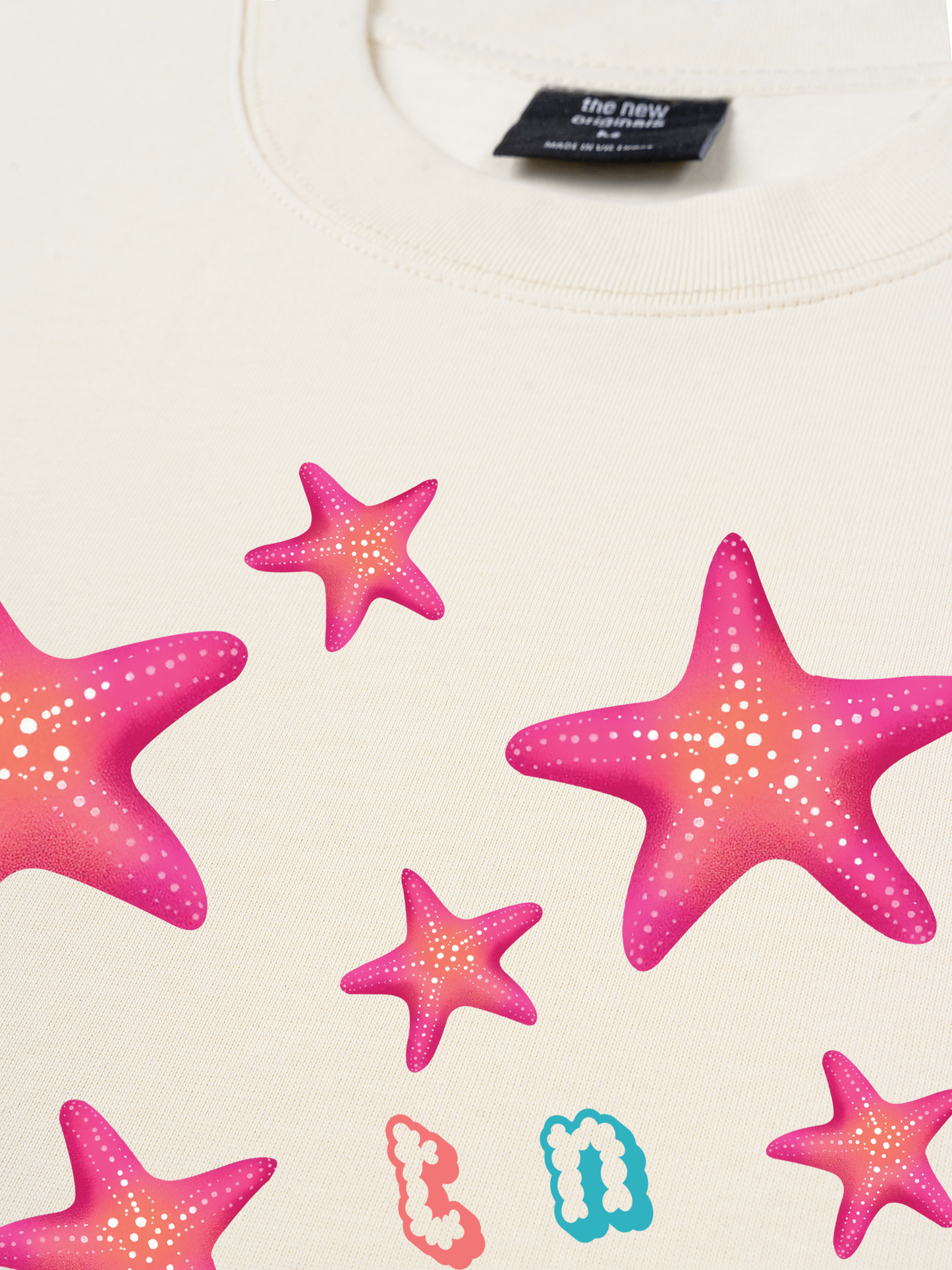 Áo Thun Relaxed Fit Summer Vibes Pink Starfish