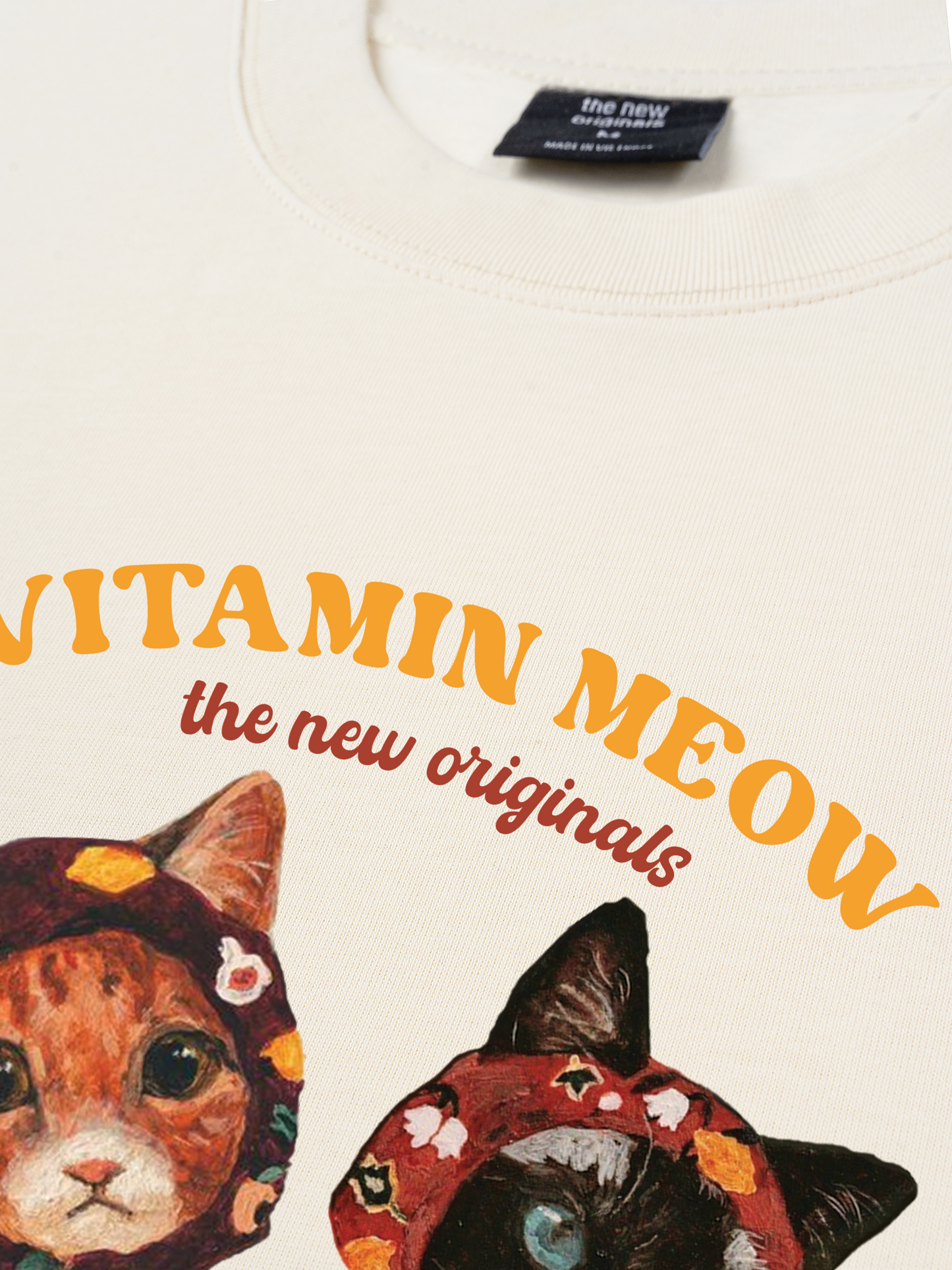 Áo Thun Relaxed Fit Vitamin Meow