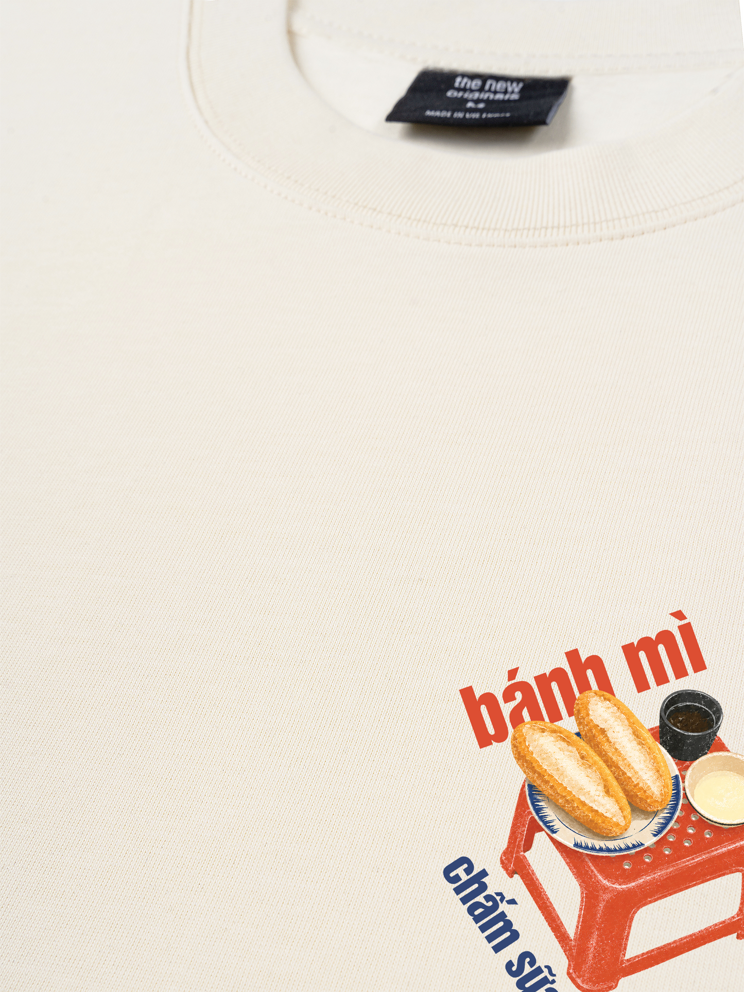 Áo Thun Relaxed Fit Bánh Mì Chấm Sữa