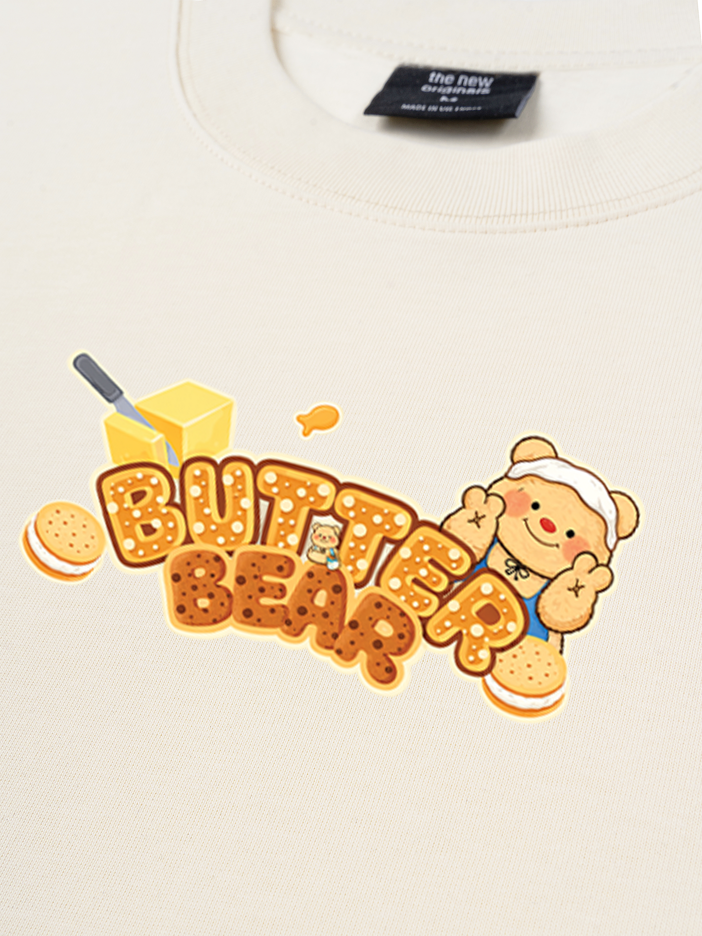Áo Thun Relaxed Fit Teddy Land Butter Bear