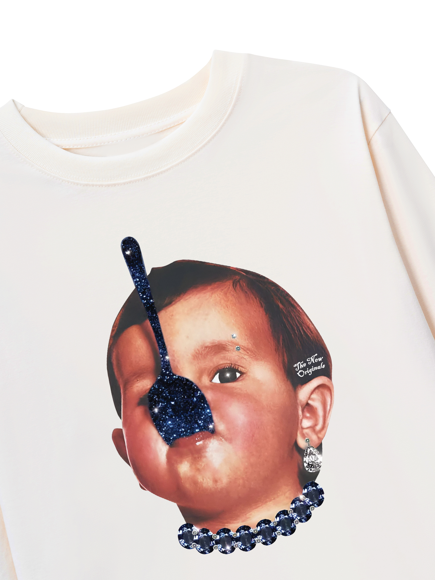 Áo Thun Dài Tay Funny Spoon-covered face boy
