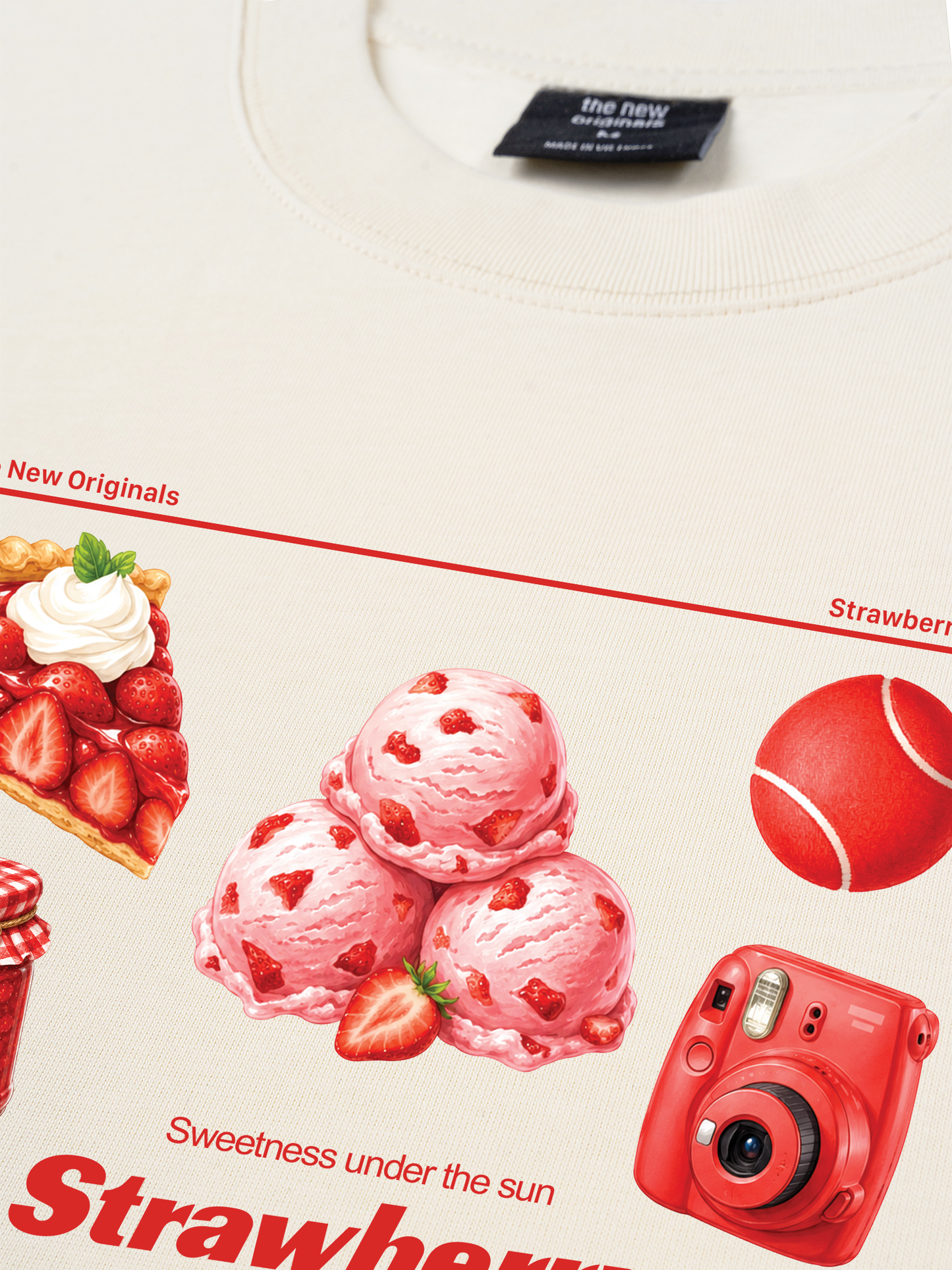 Áo Thun Relaxed Fit Strawberry Pack
