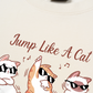 Áo Thun Relaxed Fit Animal Mood Jump Like A Cat