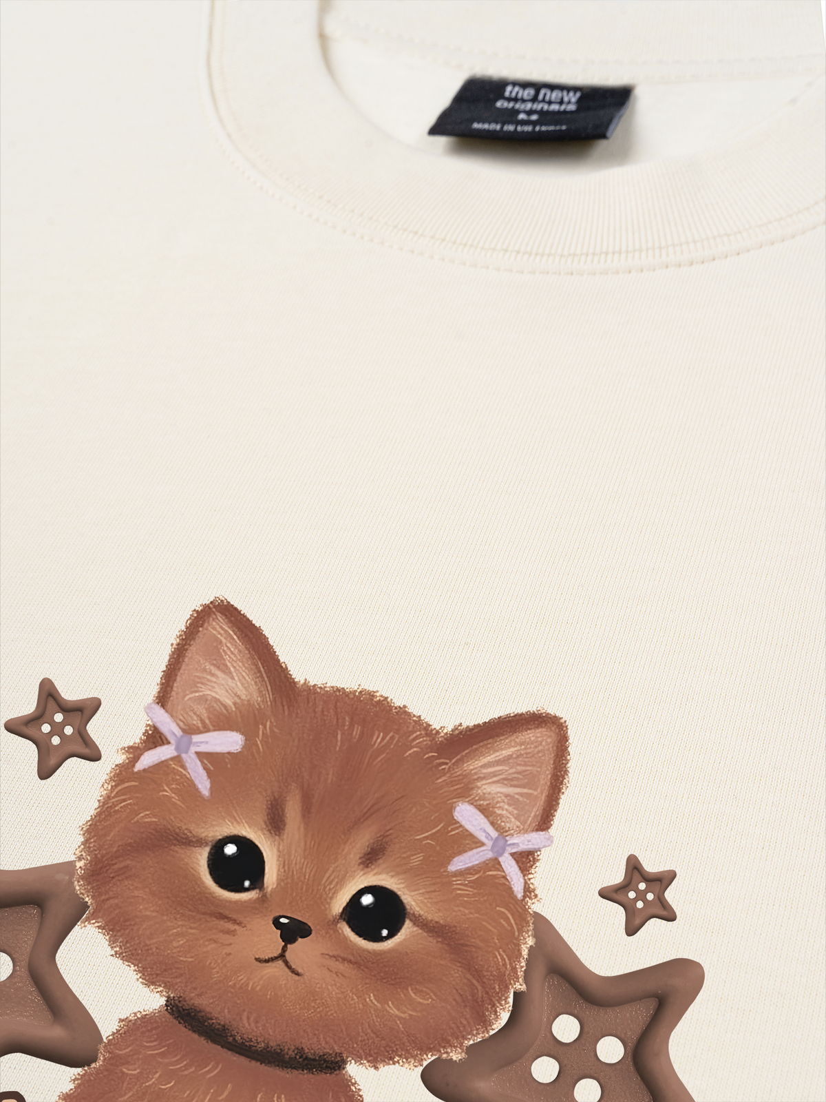 Áo Thun Relaxed Fit Brown Cat
