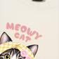 Áo Thun Relaxed Fit Meowy Cat Yellow Plaid