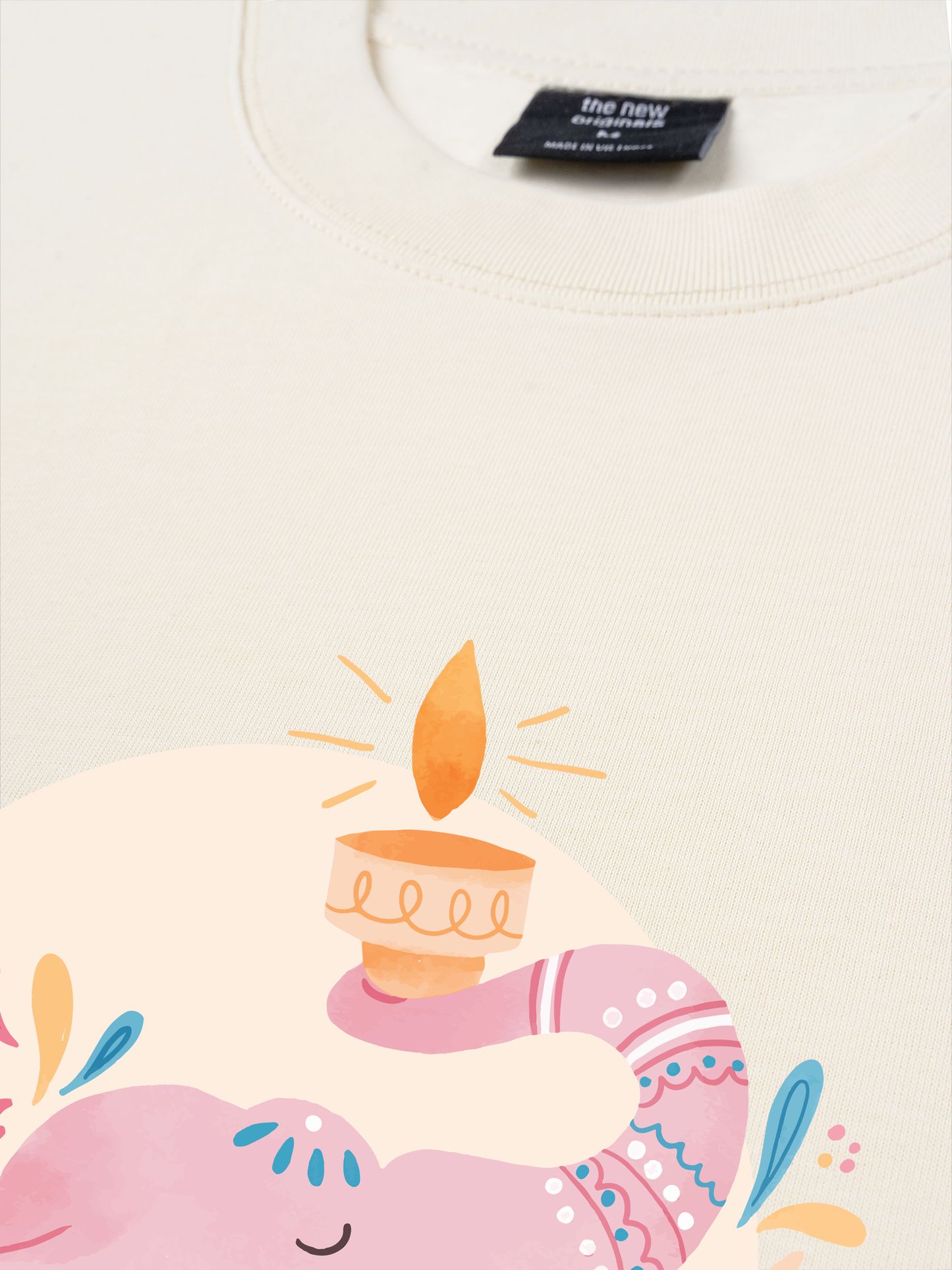 Áo Thun Relaxed Fit Floral Wish Elephant