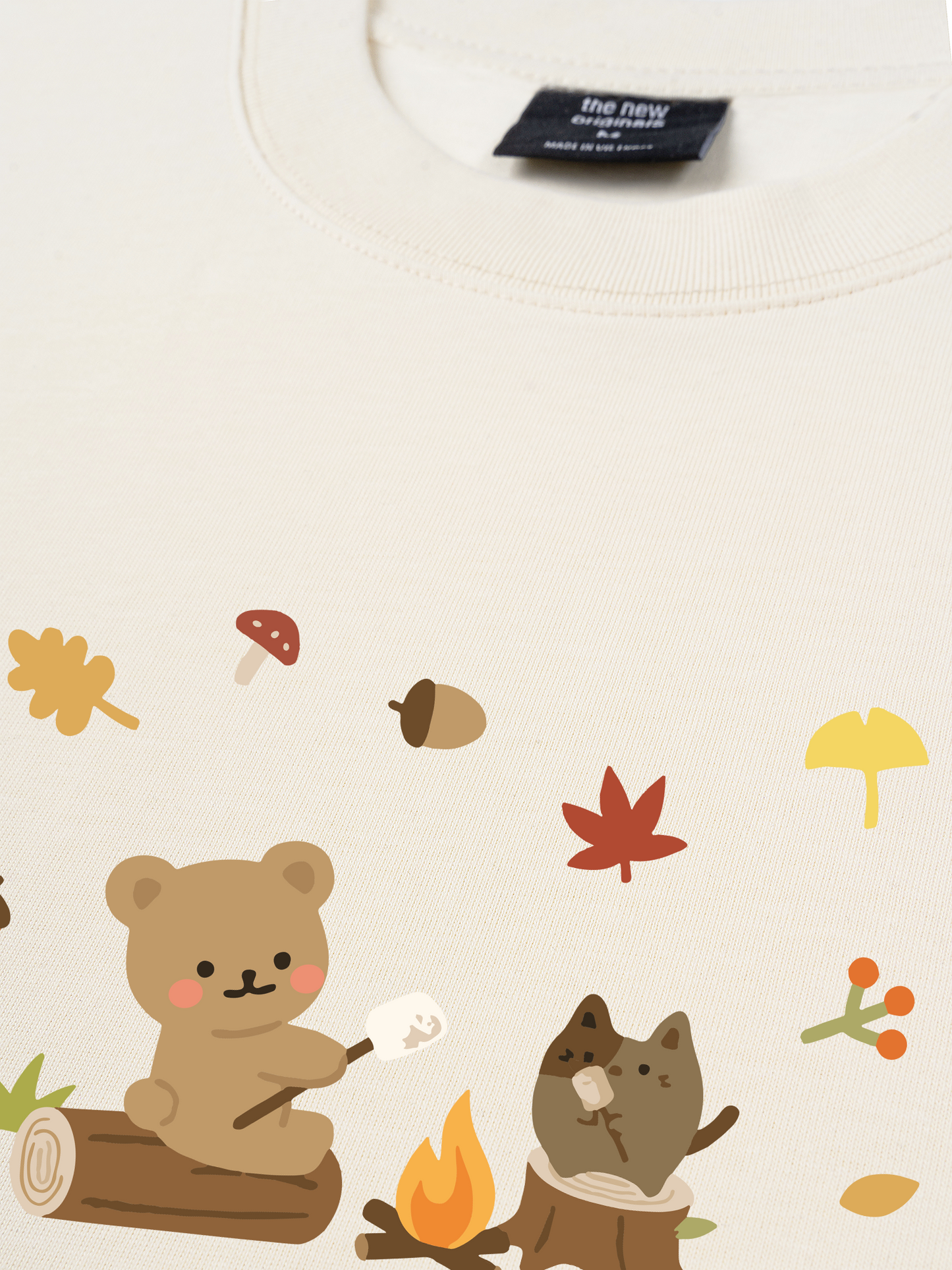 Áo Thun Relaxed Fit Autumn Vibes Autumn Leaves