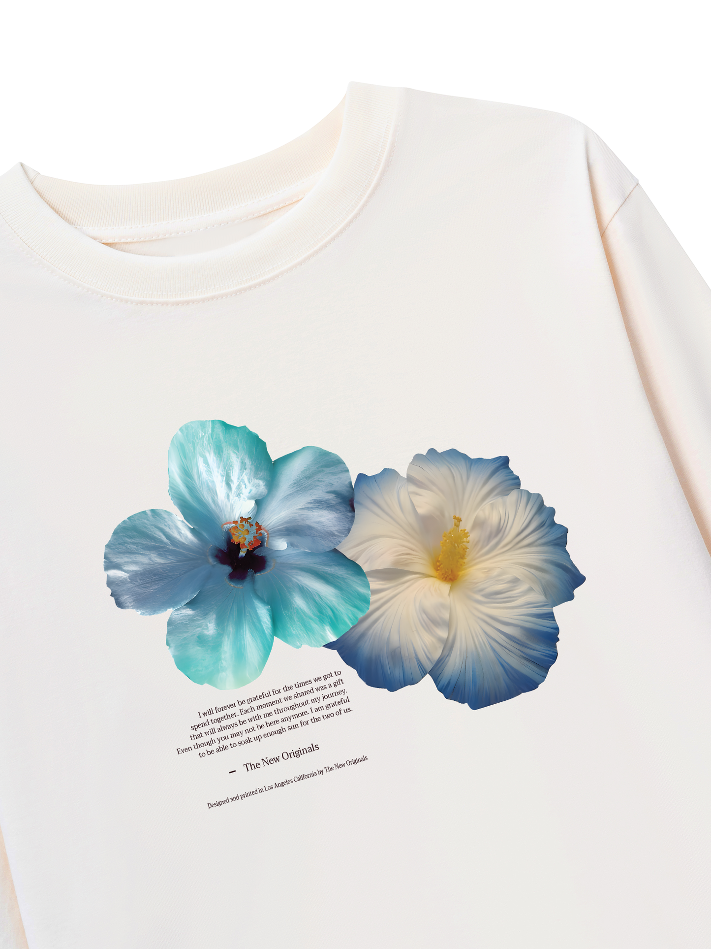 Áo Thun Dài Tay Summer Vibes Souble Blue Flower