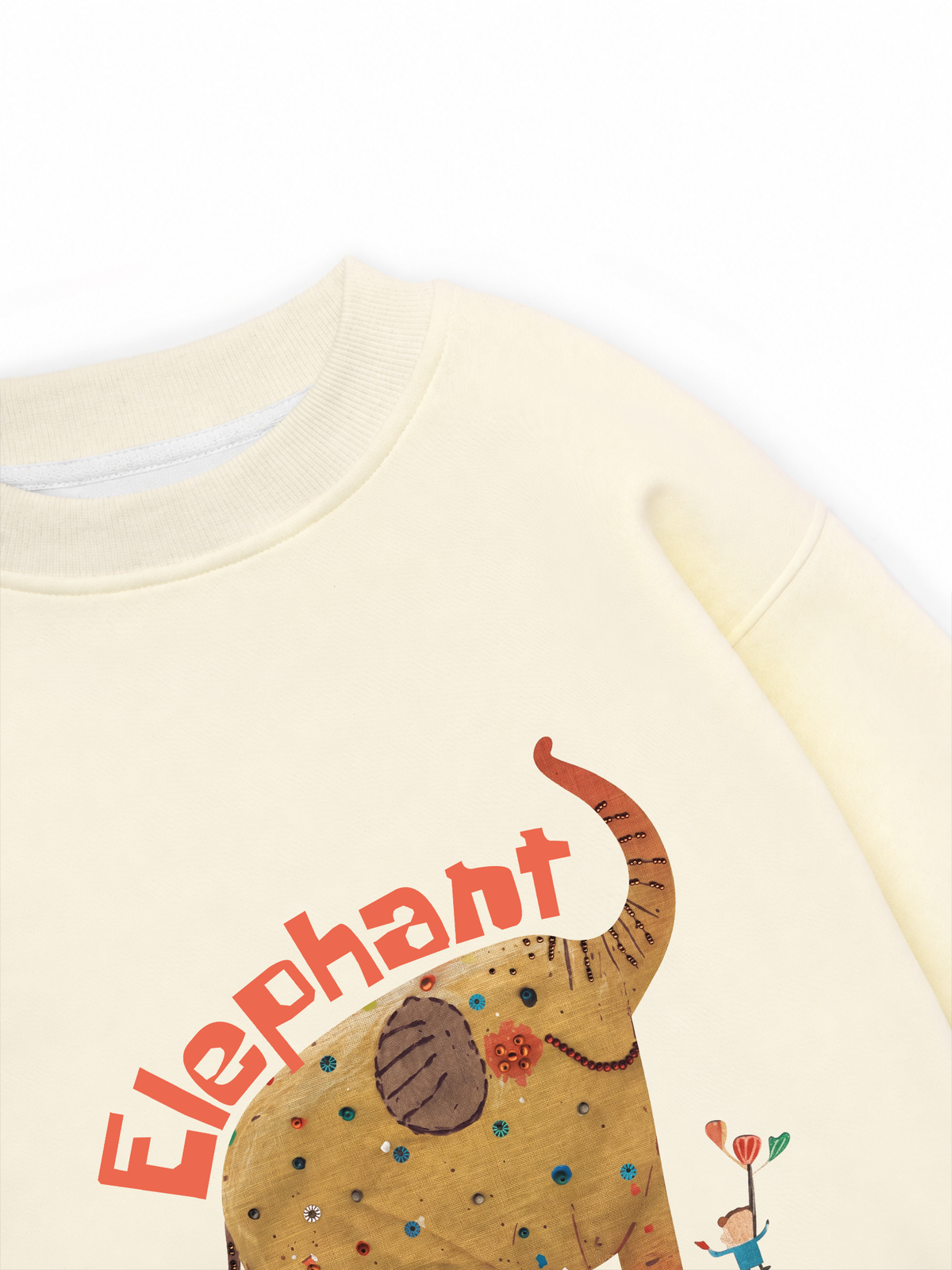 Áo Sweater Nỉ Hai Da Animal Elephant