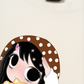 Áo Thun Relaxed Fit Little Girl Brown Dots