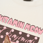 Áo Thun Relaxed Fit  Pink Dotty Vitamin Meow