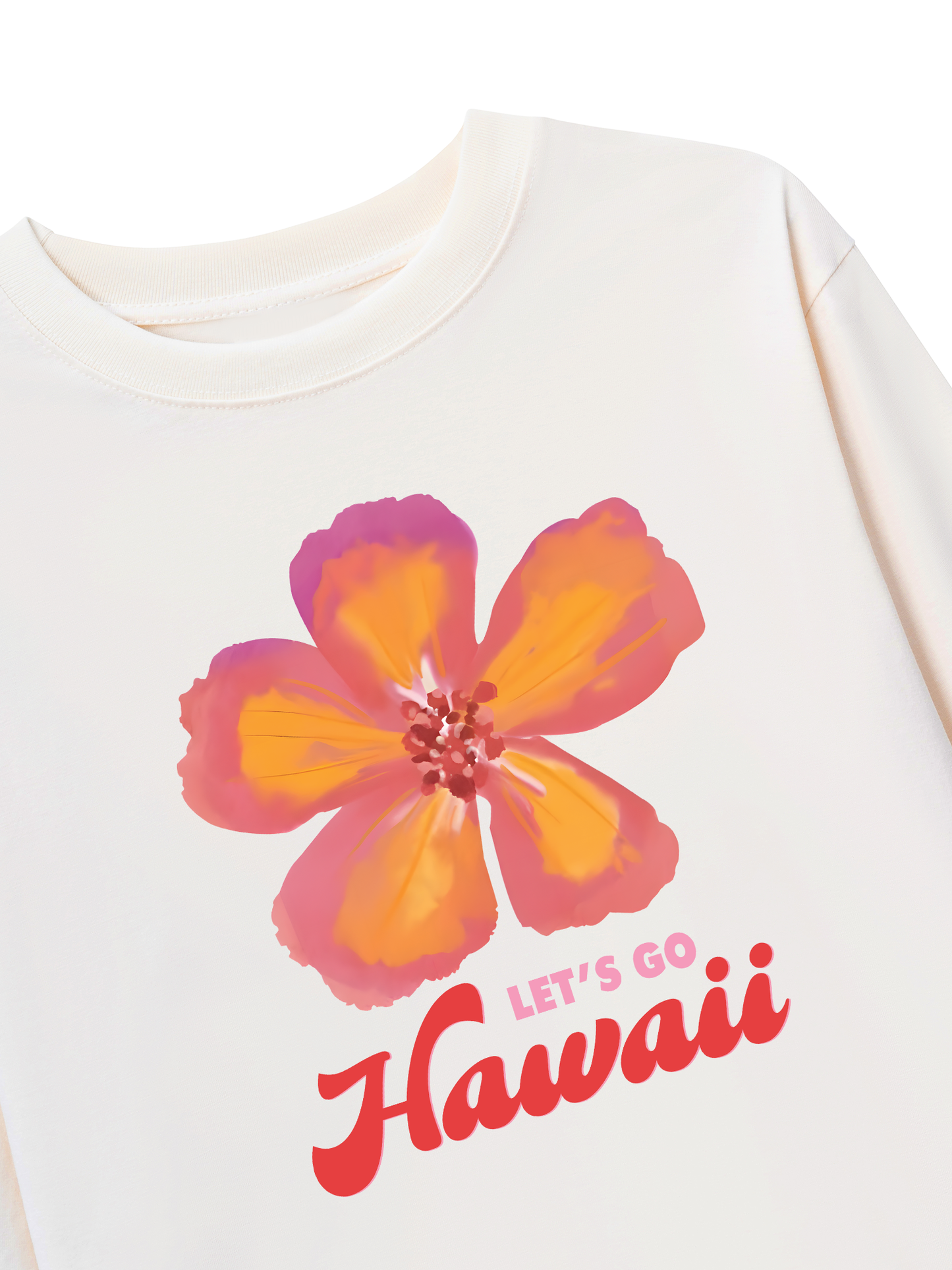 Áo Thun Dài Tay Summer Vibes Hawai Flower