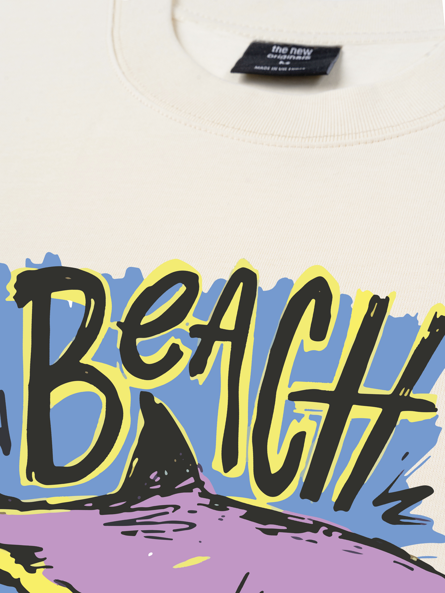 Áo Thun Relaxed Fit Ocean Beach Vibes Shark