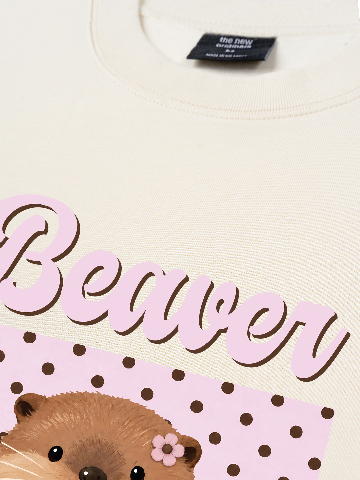 Áo Thun Relaxed Fit Animal Mood Sweet Beaver
