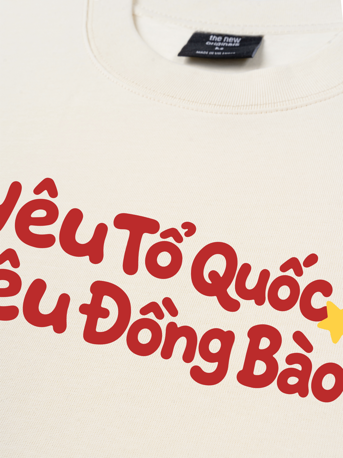 Áo Thun Relaxed Fit Yêu Tổ Quốc, Yêu Đồng Bào